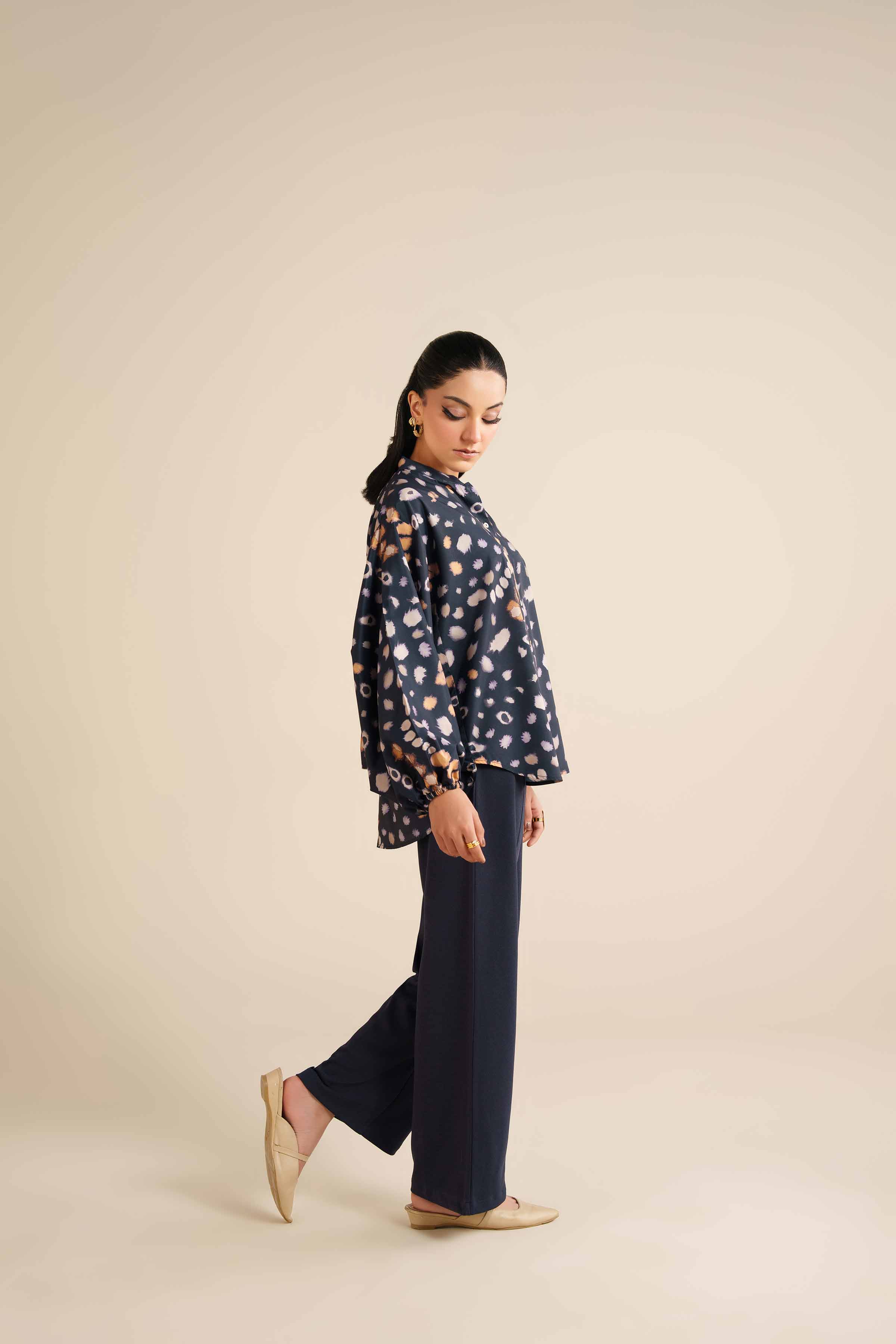 Printed Tunic - AW25-56 for Women - Pret Collection | Nishat | Shop Online
