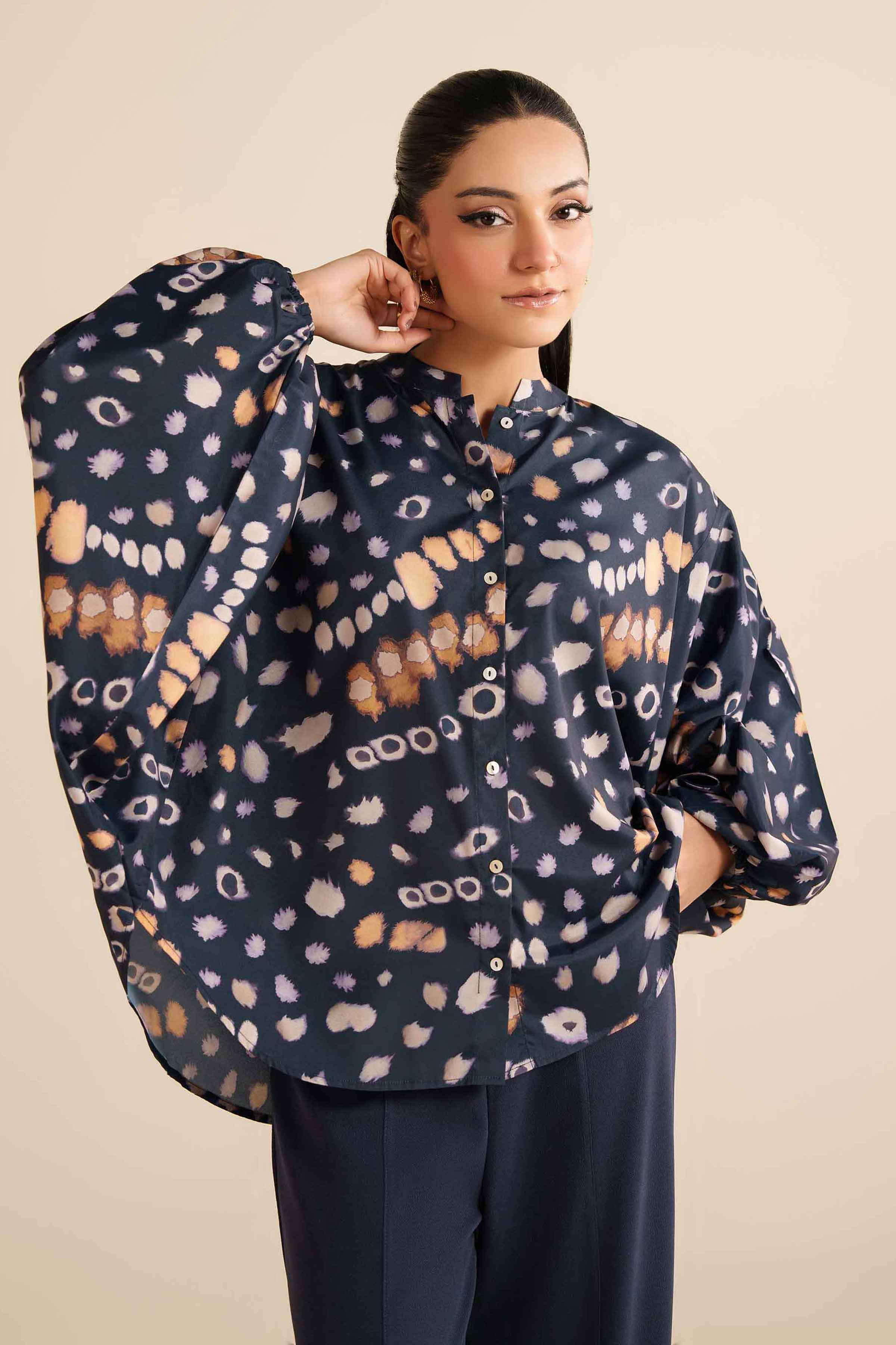 Printed Tunic - AW25-56 for Women - Pret Collection | Nishat | Shop Online