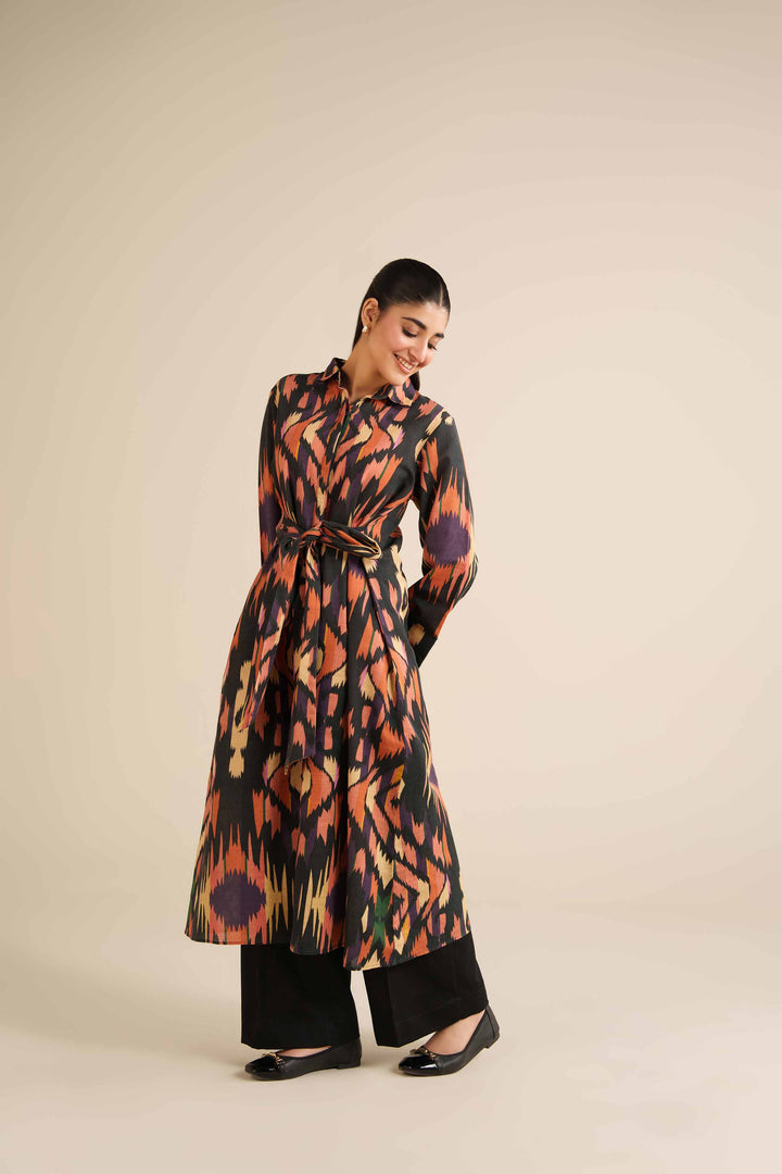 Printed Dress - AW25-58 for Women - Pret Collection | Nishat | Shop Online