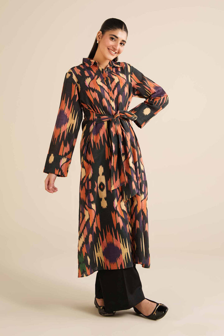Printed Dress - AW25-58 for Women - Pret Collection | Nishat | Shop Online