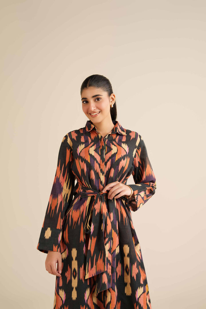 Printed Dress - AW25-58 for Women - Pret Collection | Nishat | Shop Online