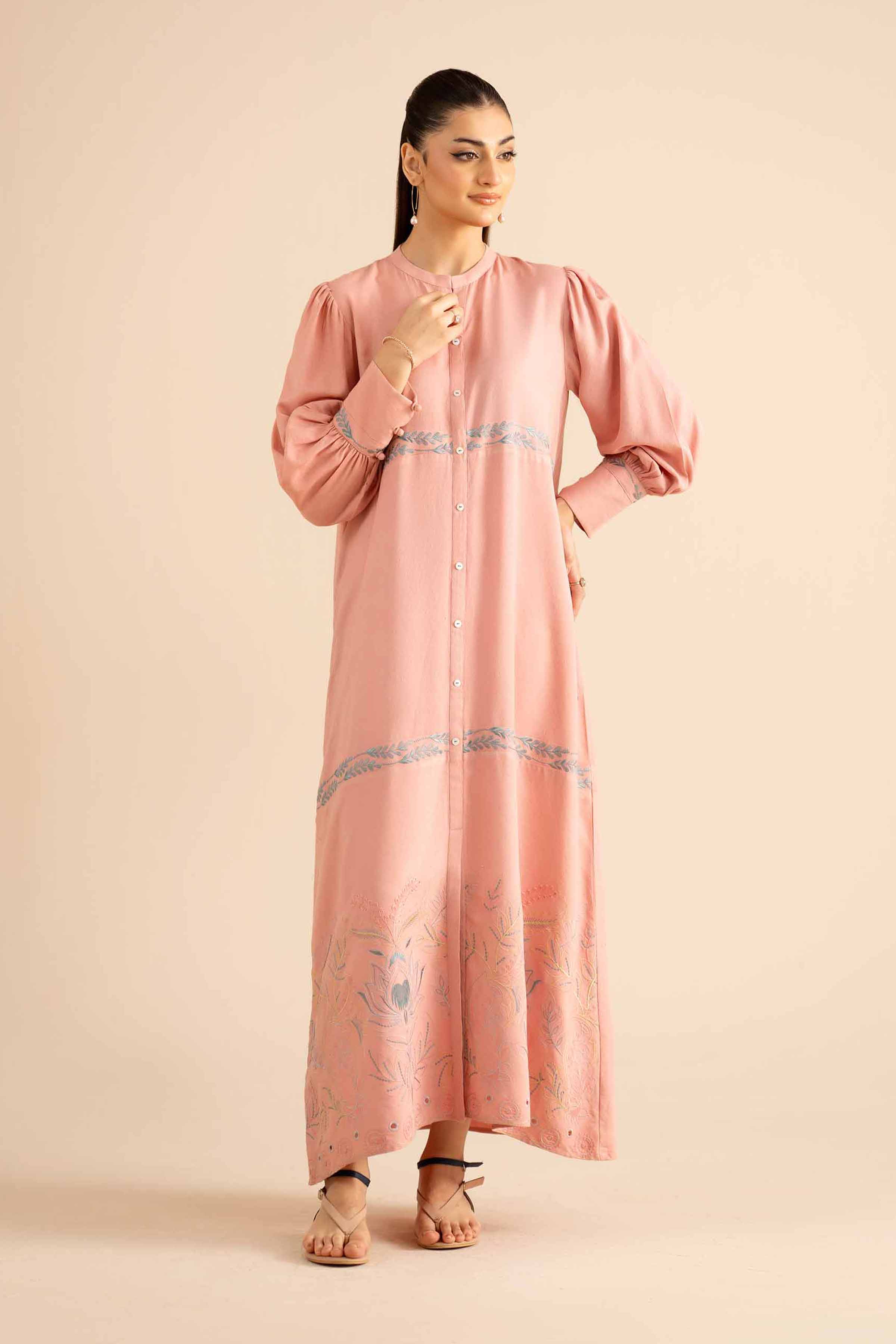 Printed Dress - AW25-22 for Women - Pret Collection | Nishat | Shop Online