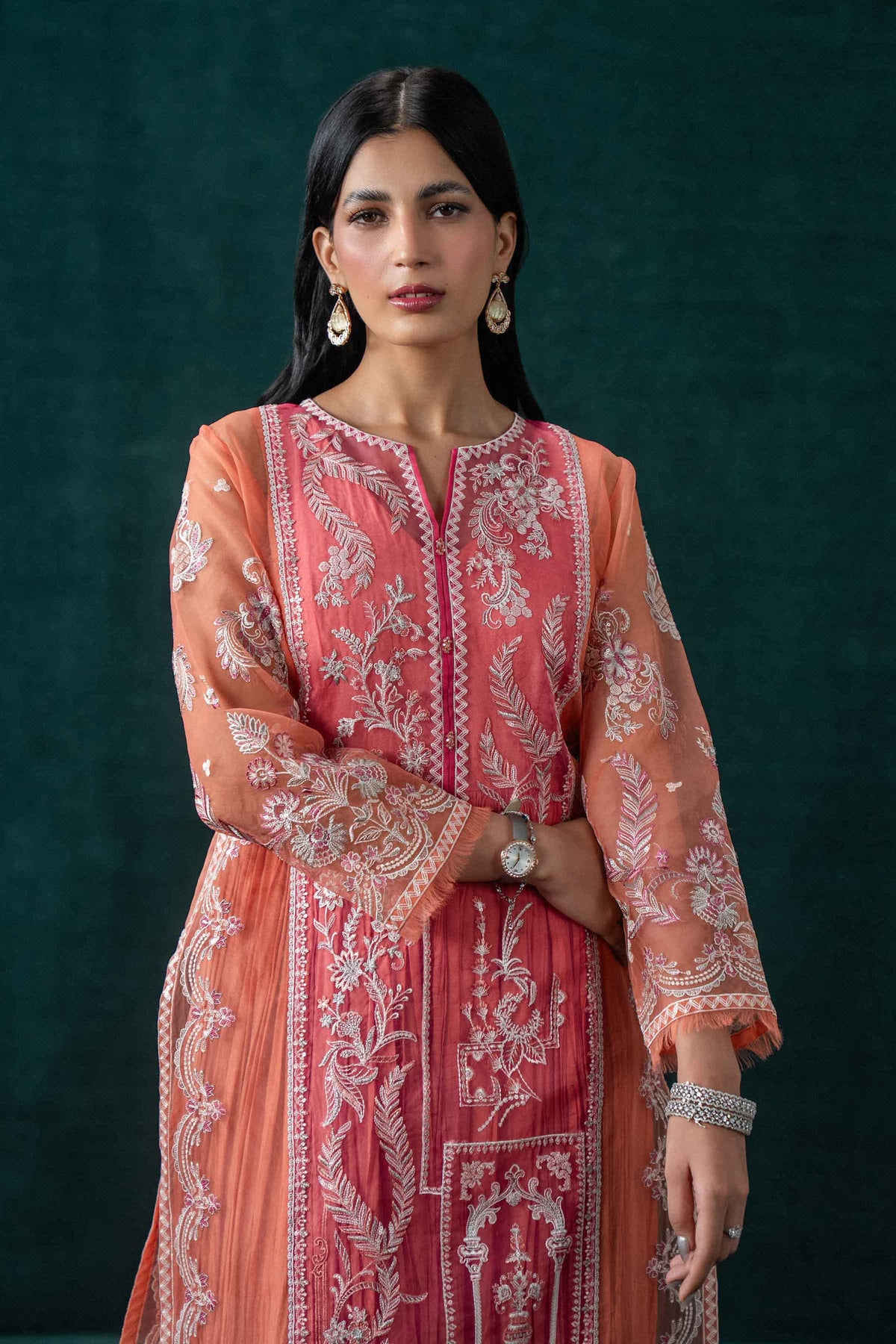 2 Piece - Embroidered Suit - CBS26-08