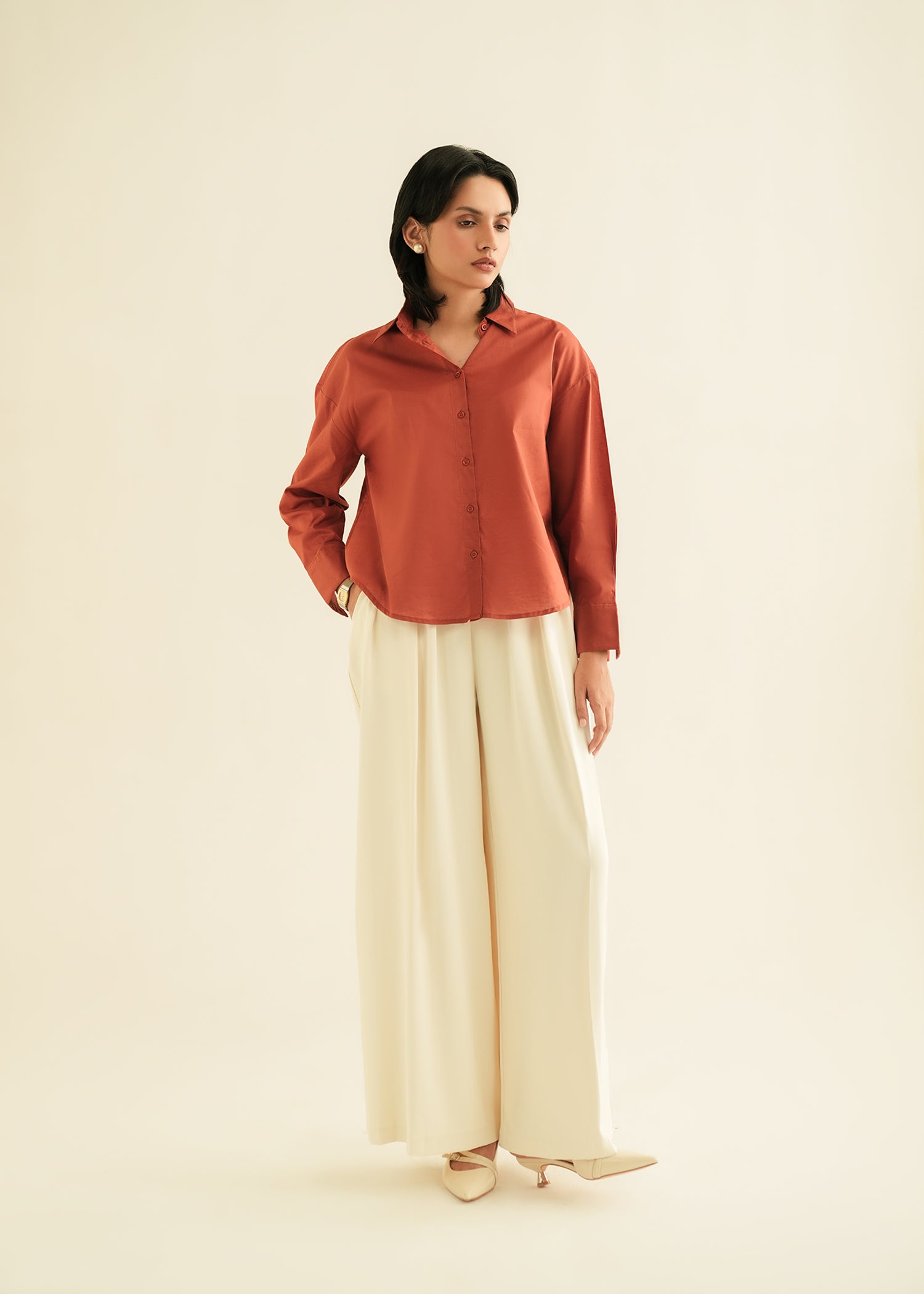 Cotton Button Down Shirt - KOA