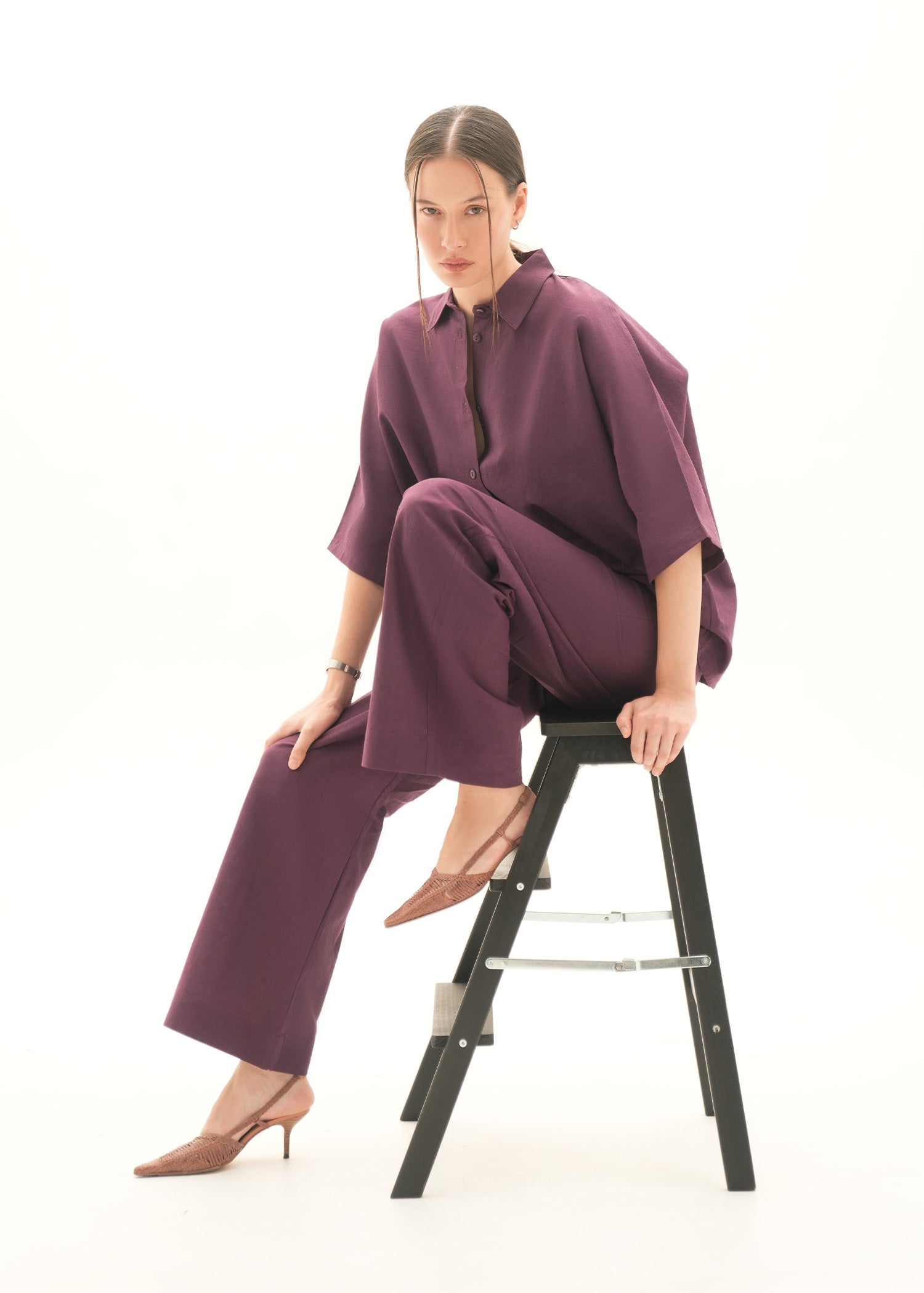 Button-Down Linen Blend Shirt - KOA