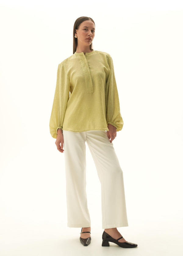 Wide Leg Cotton Trousers - KOA