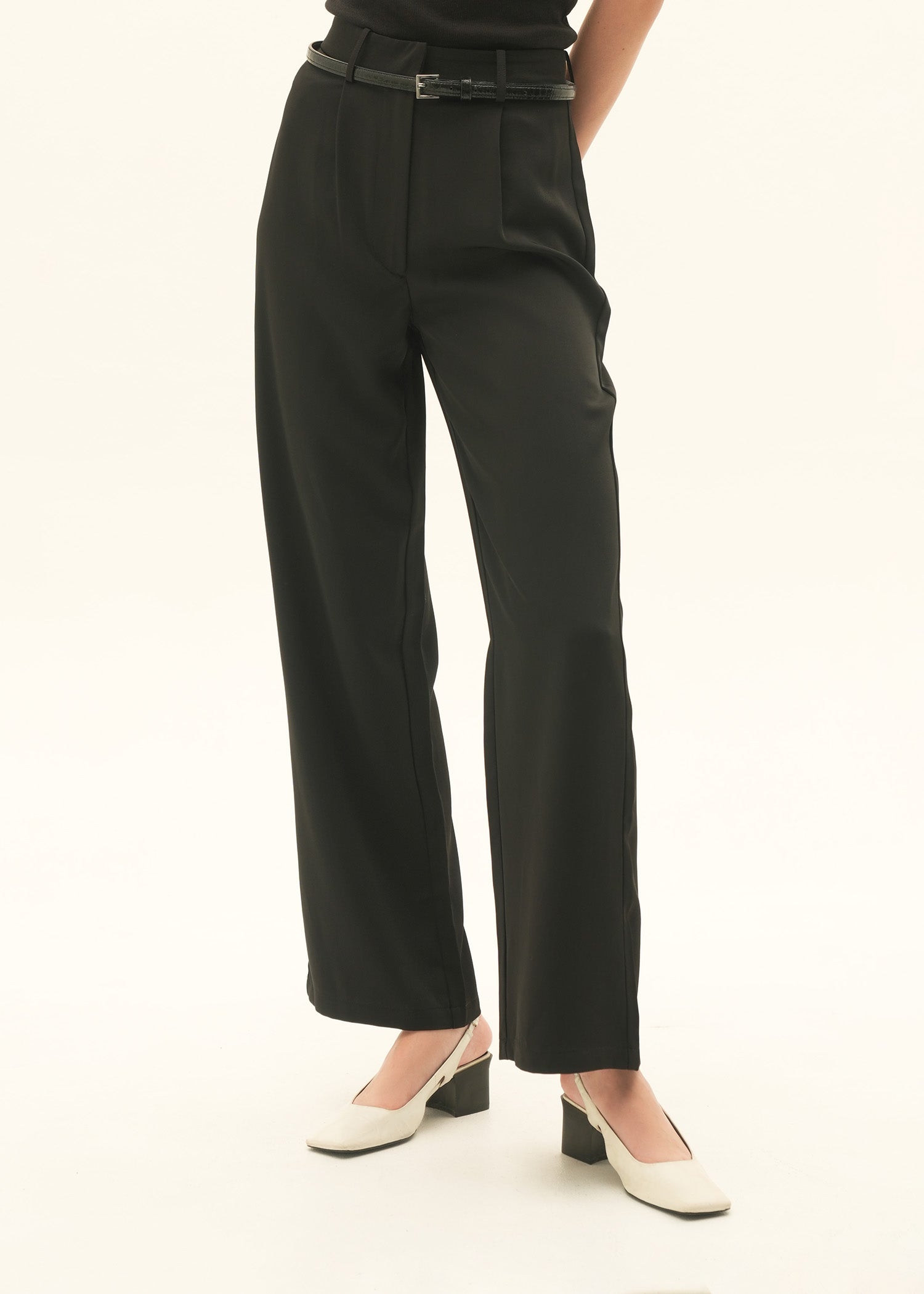 Tailored Wide Leg Trousers - KOA