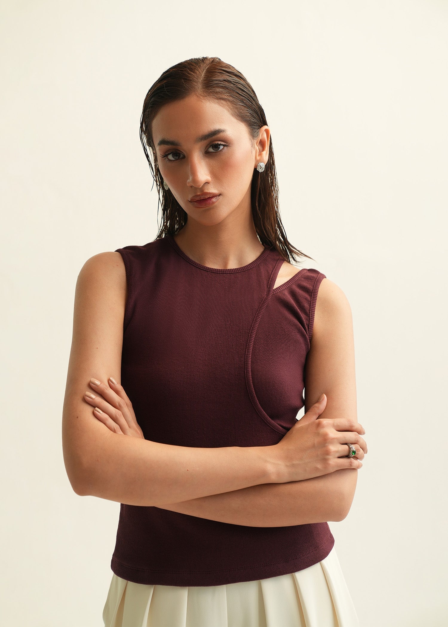 Asymmetrical Tank Top - KOA