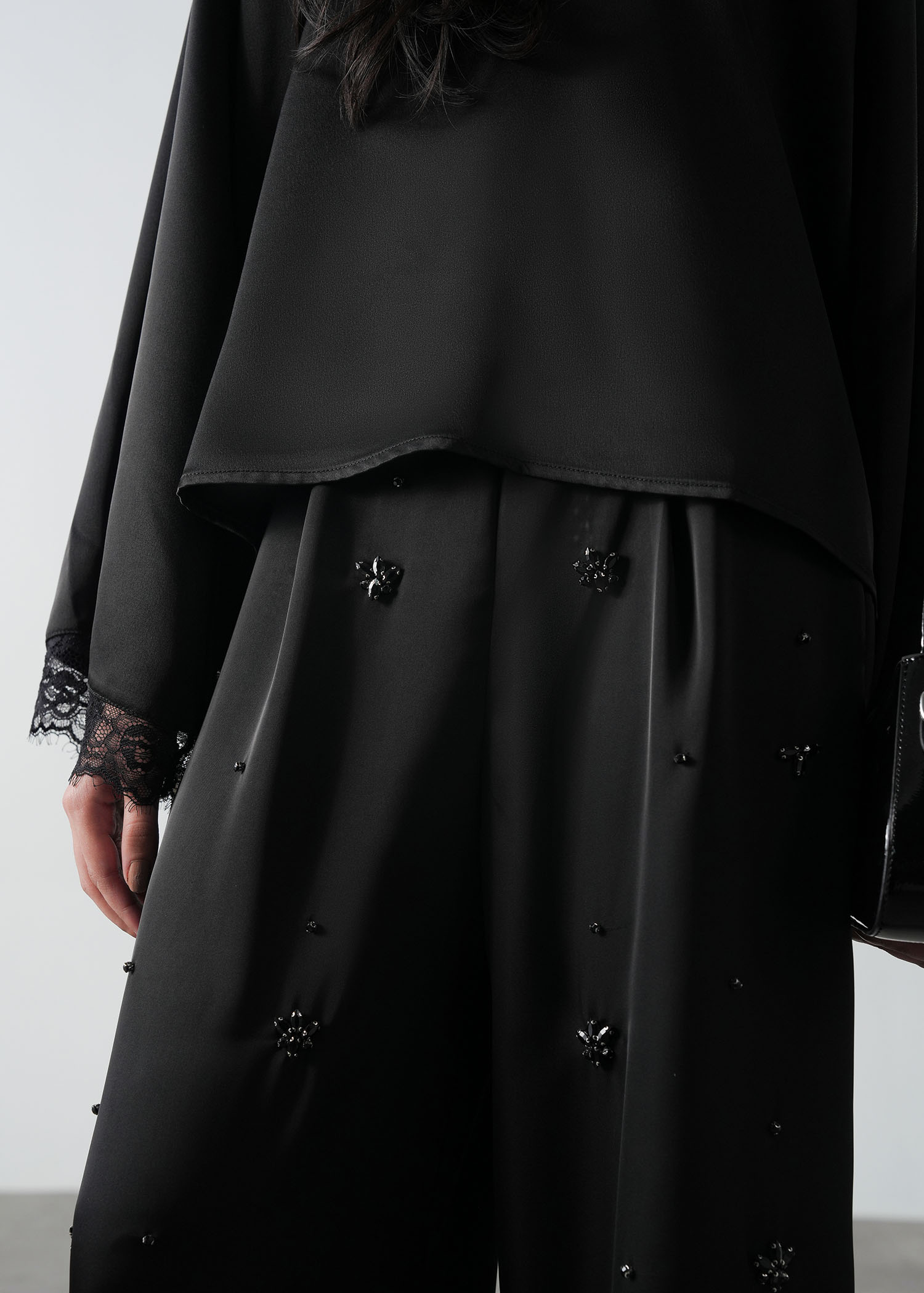 Embellished Satin Pants- WS26-119