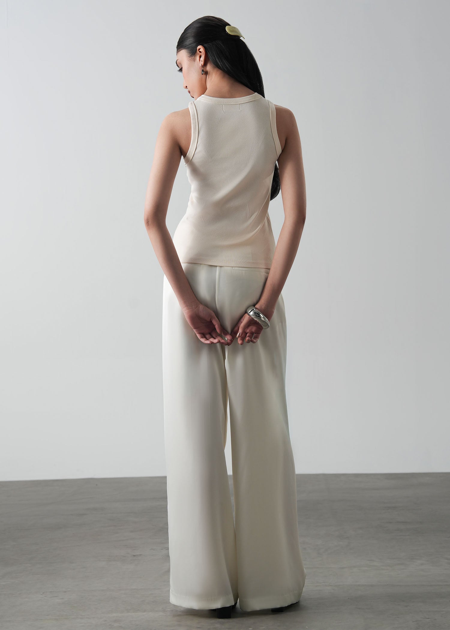 Embellished Satin Pants- WS26-120
