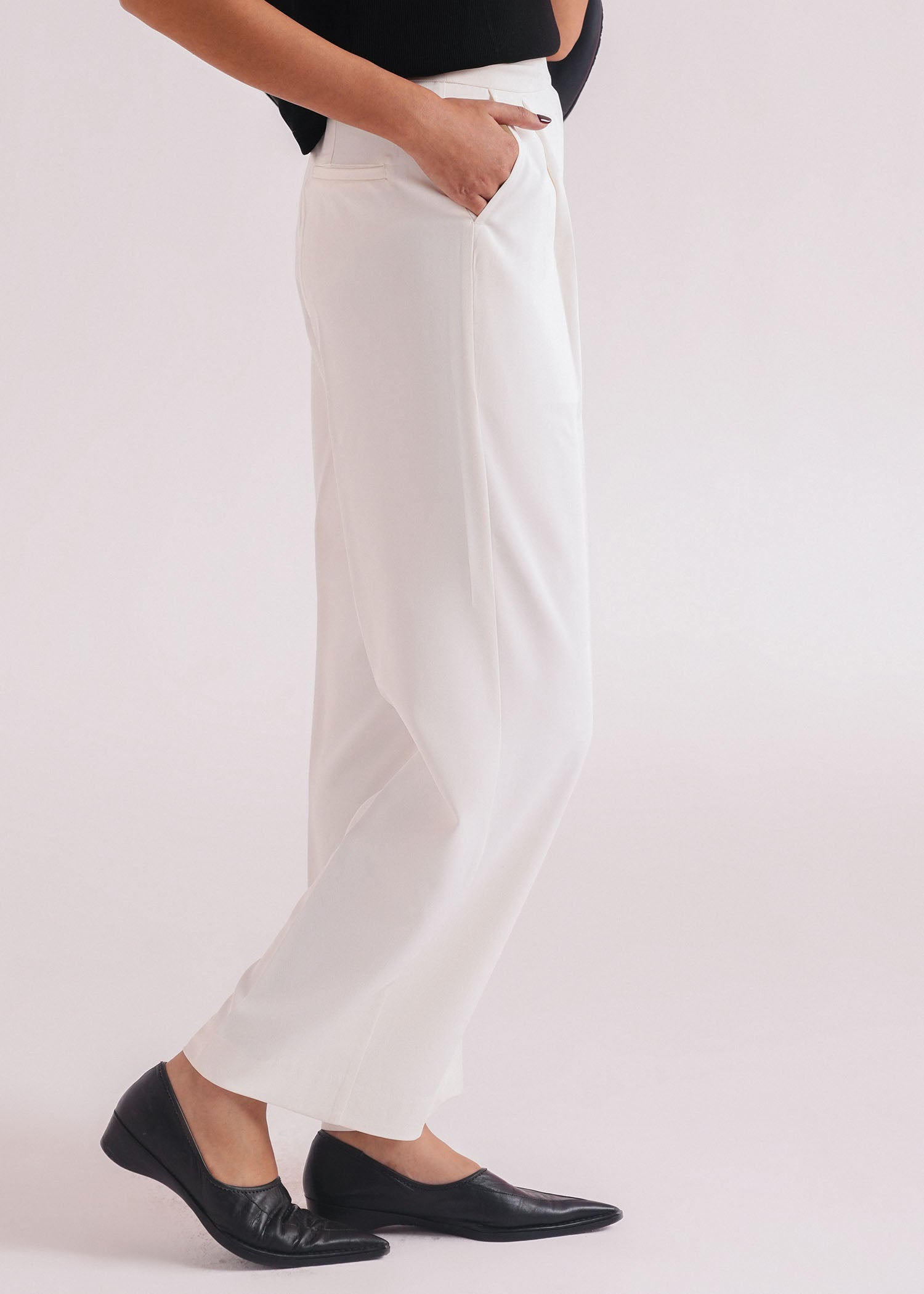 Tailored Pants with Side Belt- WS26-247