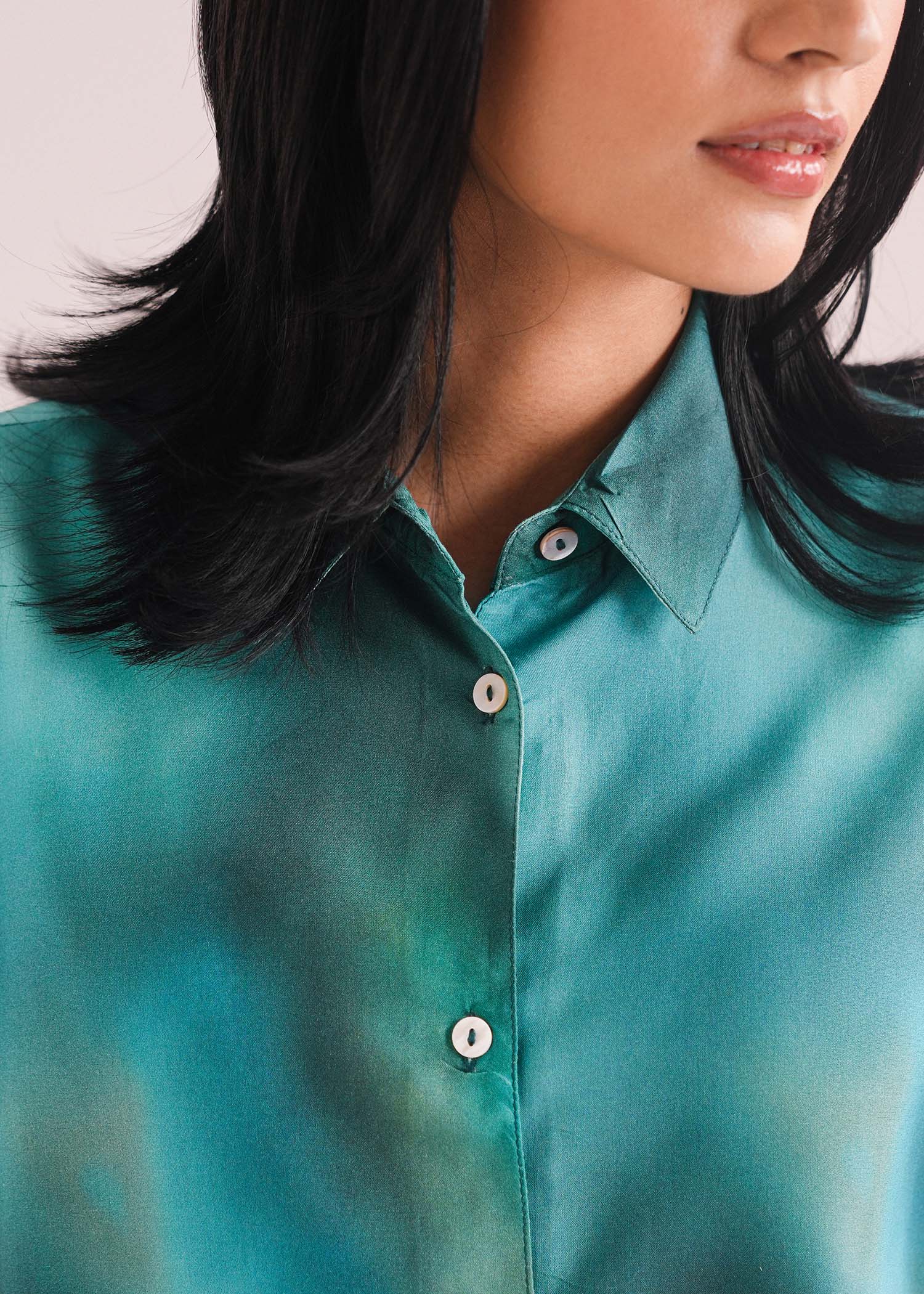 Printed Button Down Shirt- WS26-211