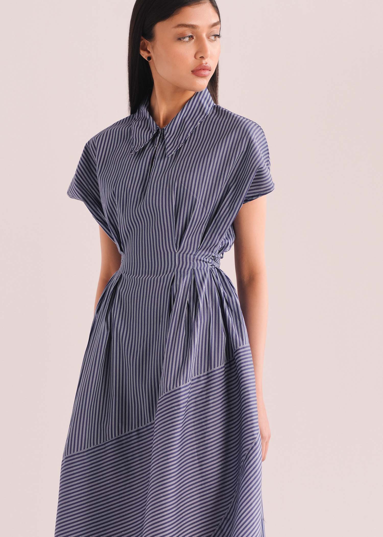Handkerchief Dress with Pleats- WS26-253