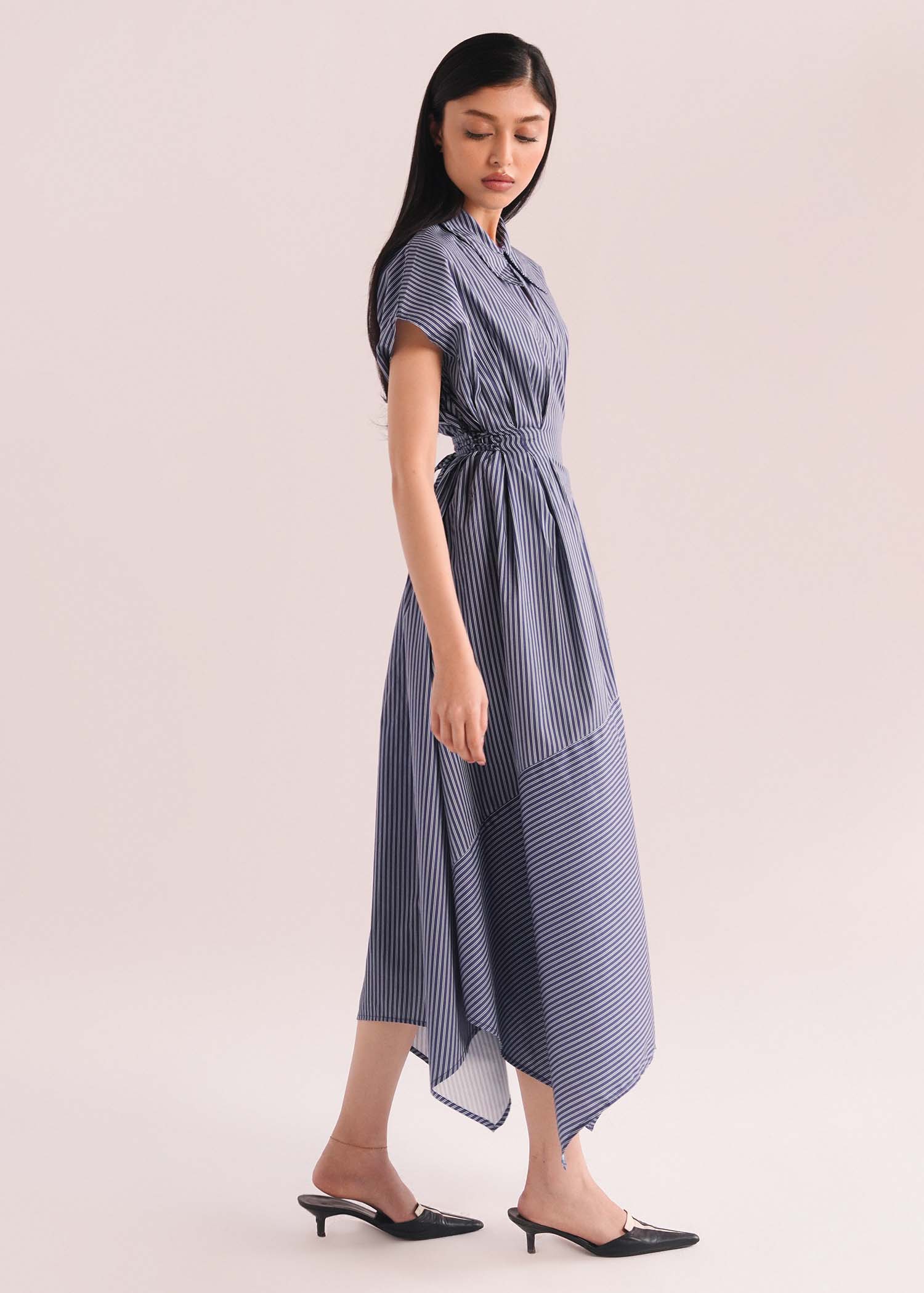 Handkerchief Dress with Pleats- WS26-253