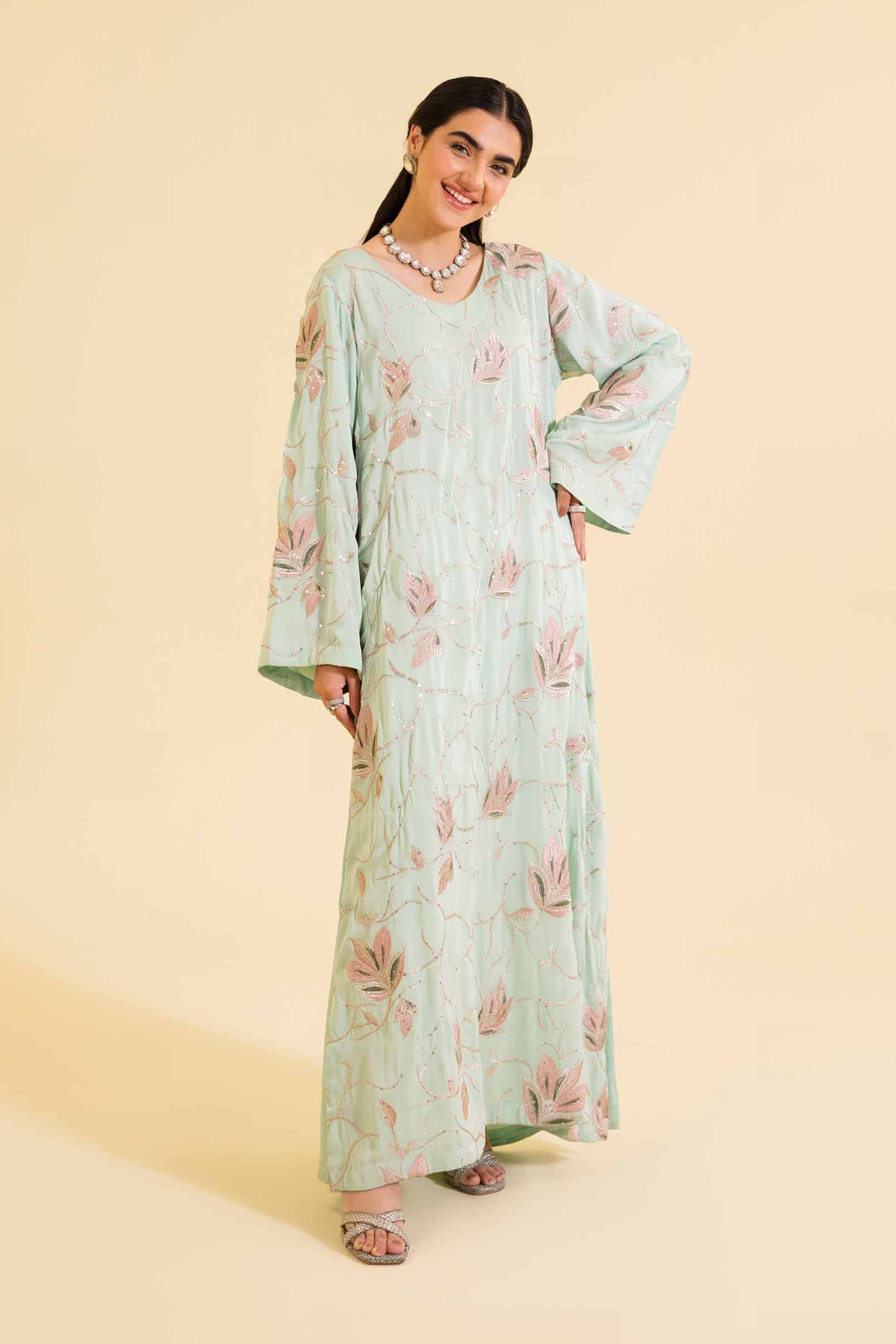 Embroidered Long Dress - FE24-12