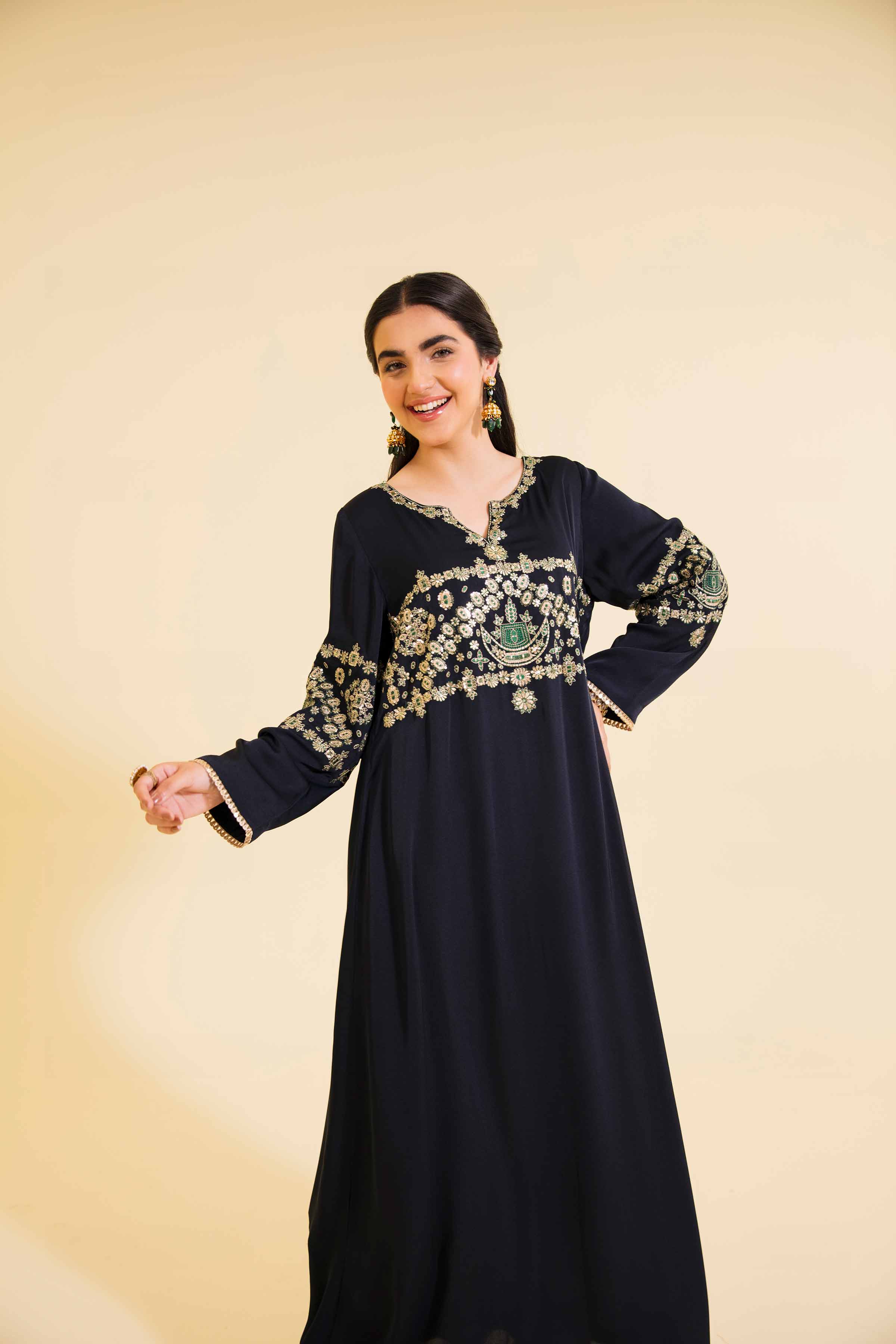Embroidered Long Dress - FE24-15