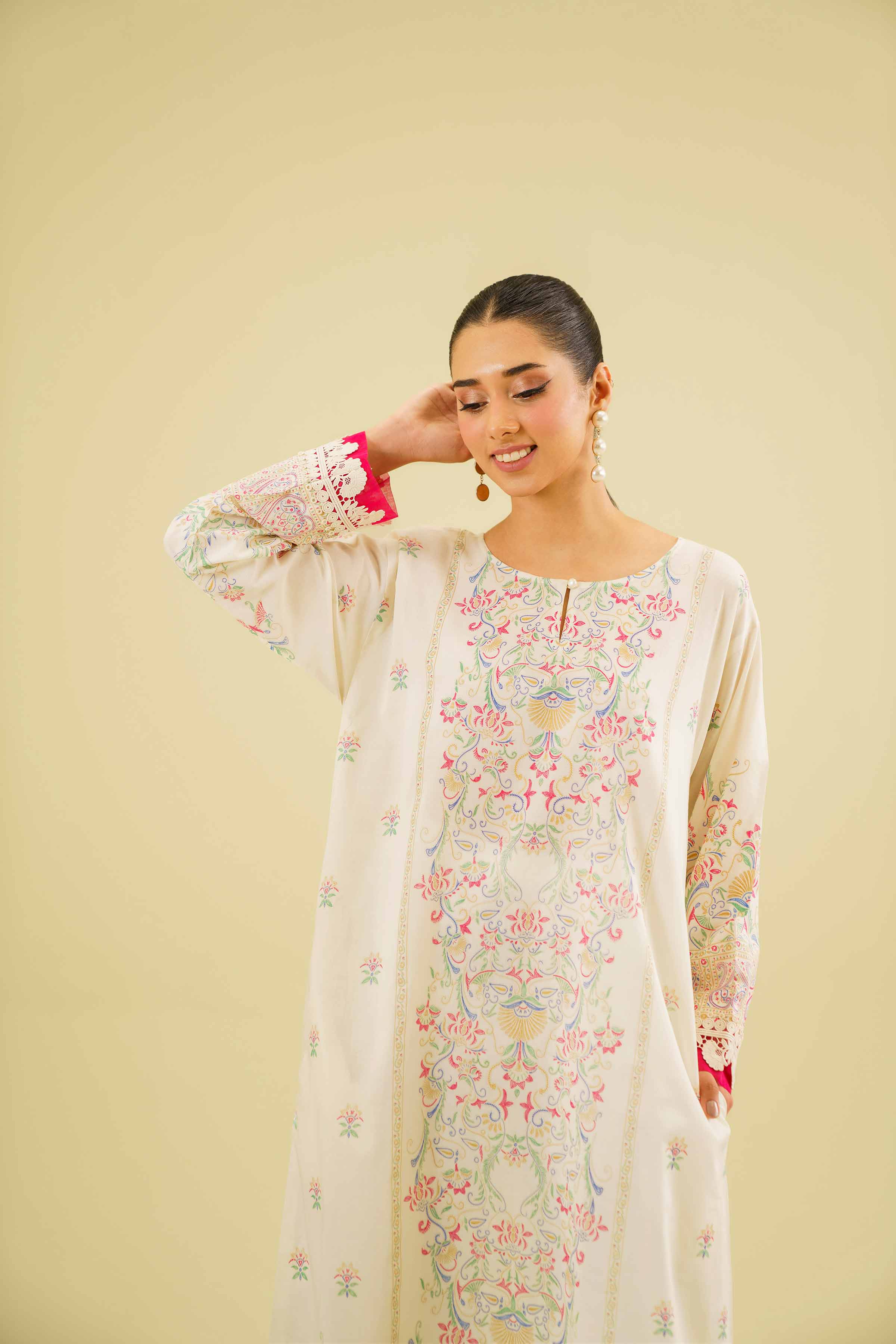 Printed Long Dress - FE24-58