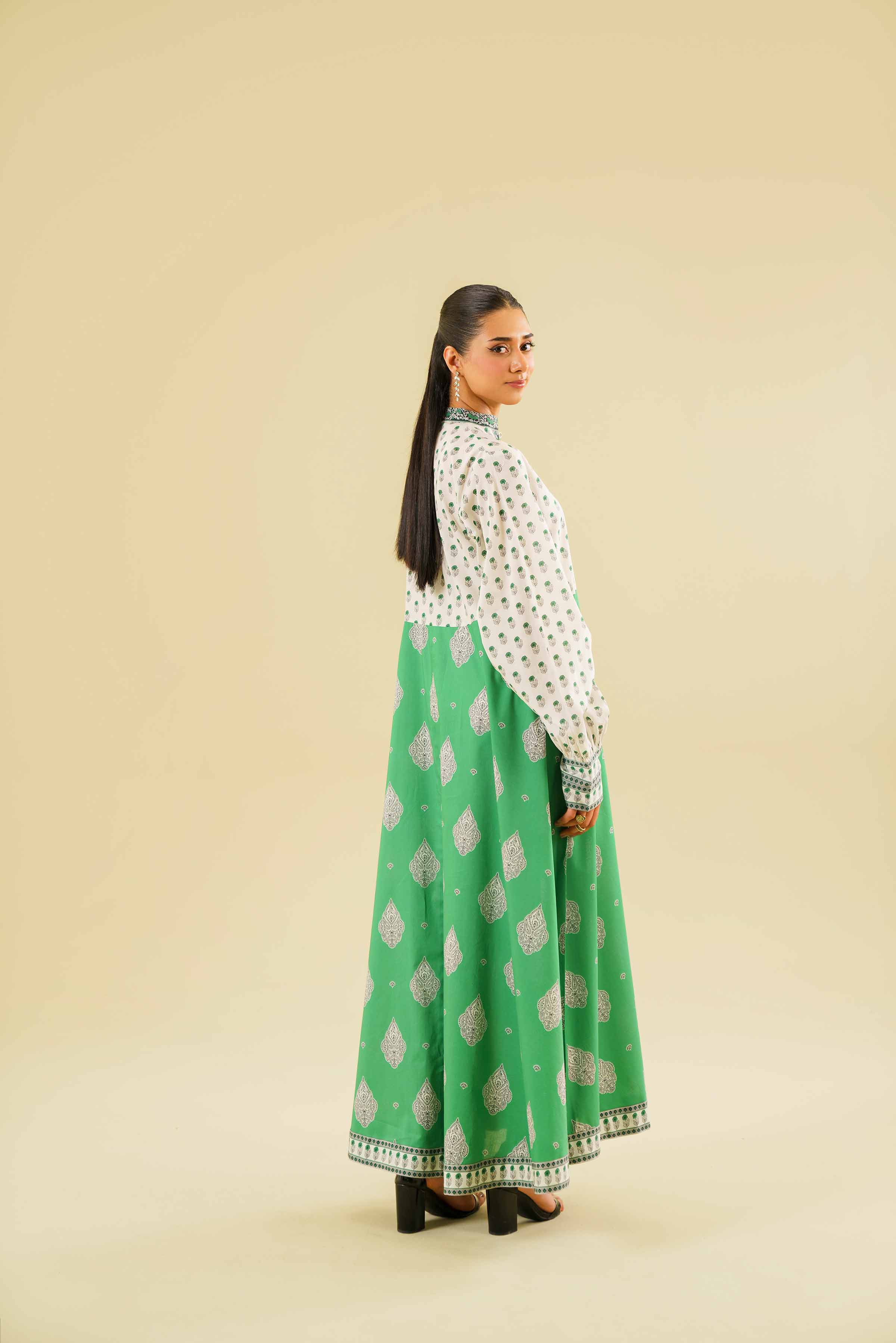 Printed Long Dress - FE24-59
