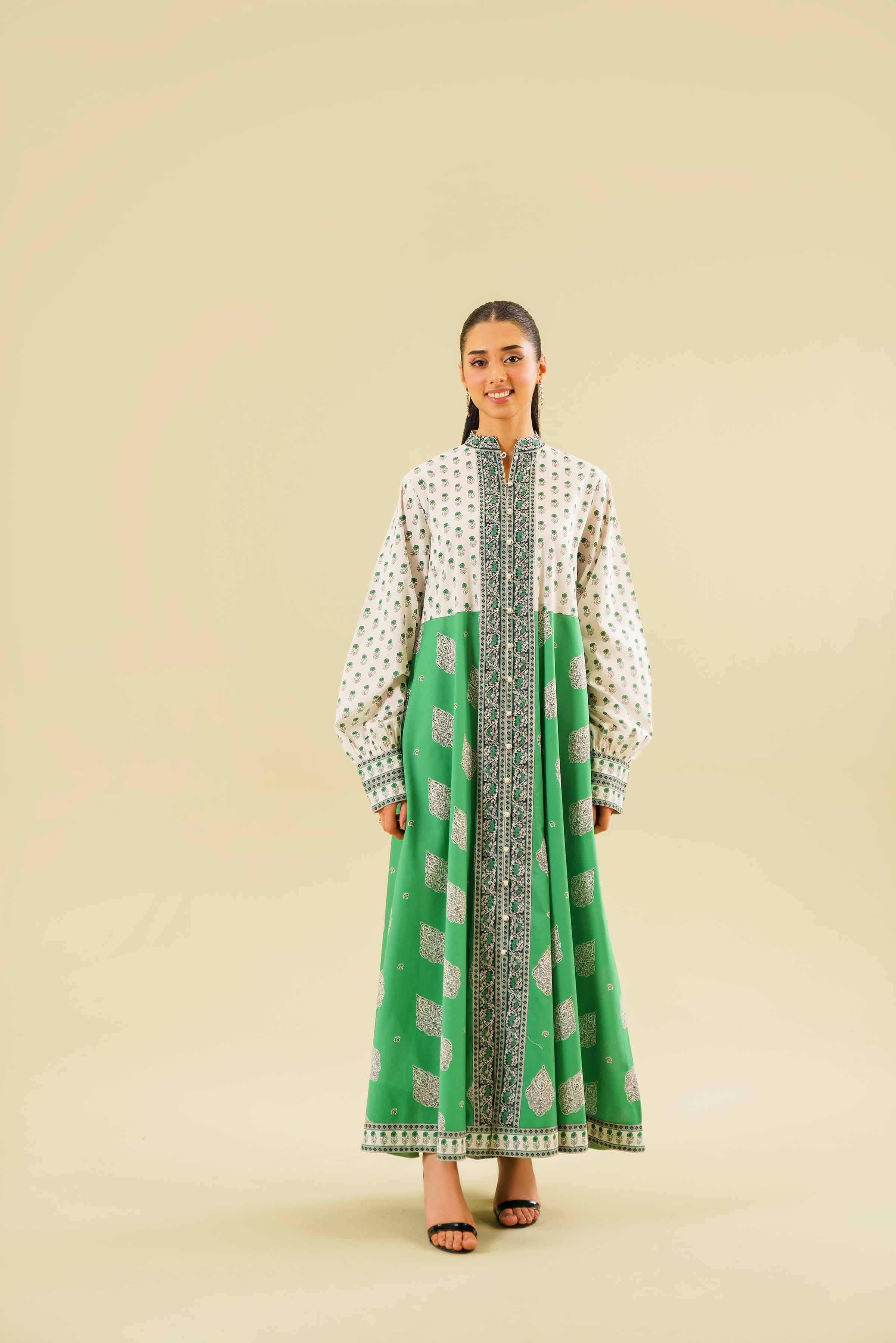 Printed Long Dress - FE24-59