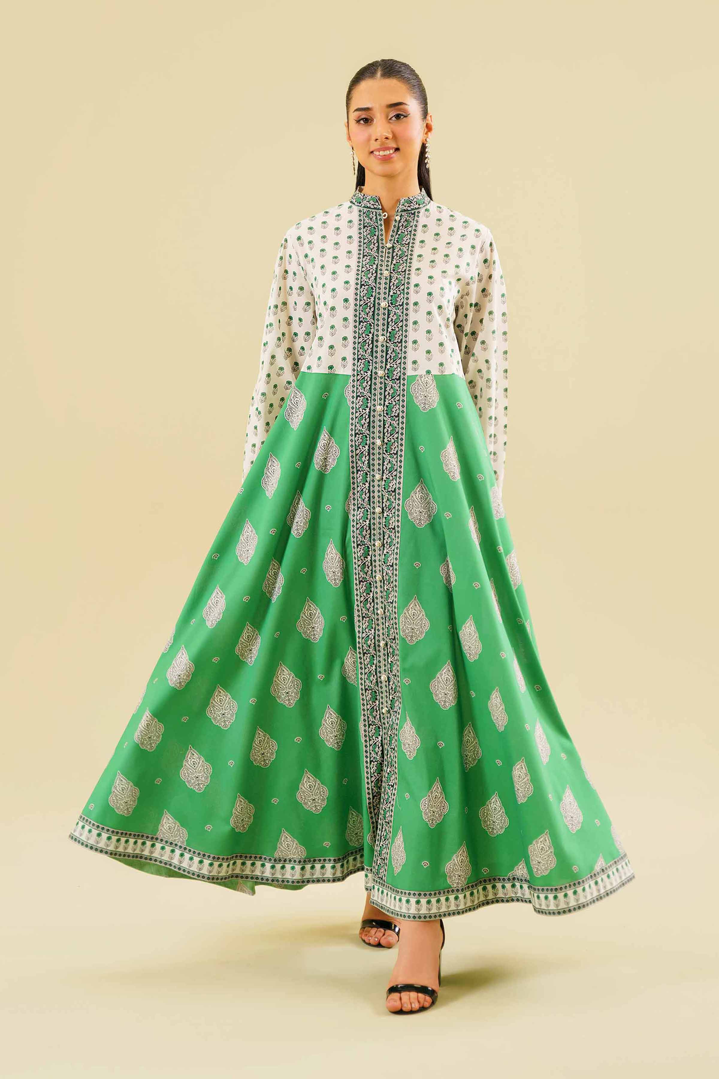 Printed Long Dress - FE24-59