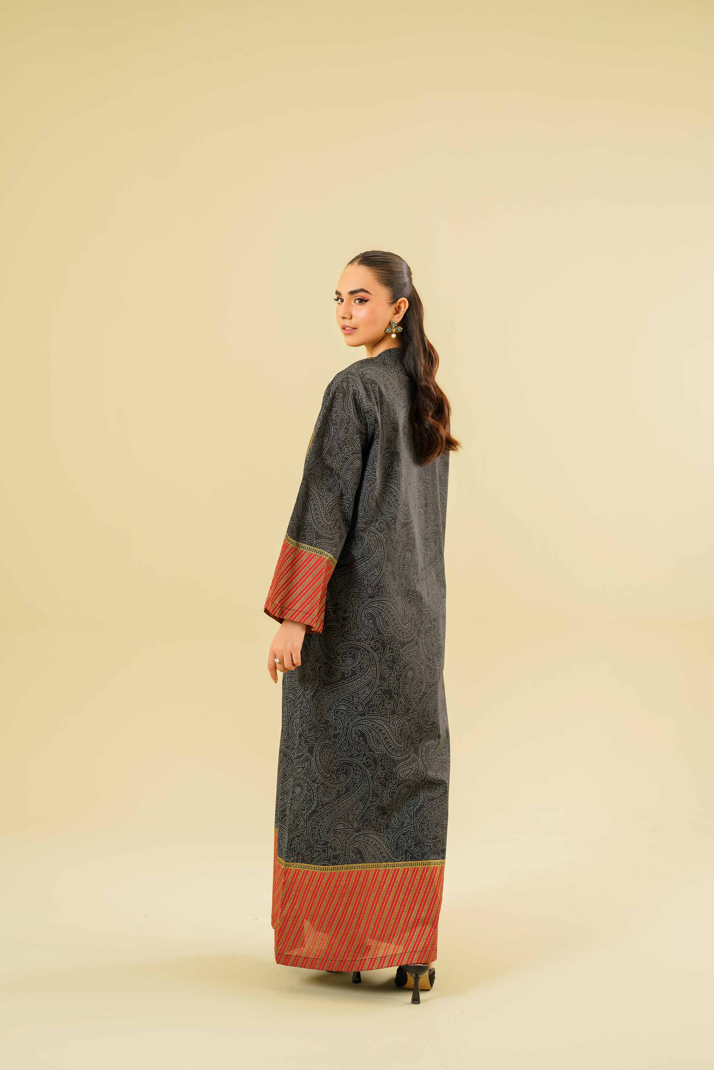 Printed Long Dress - FE24-60