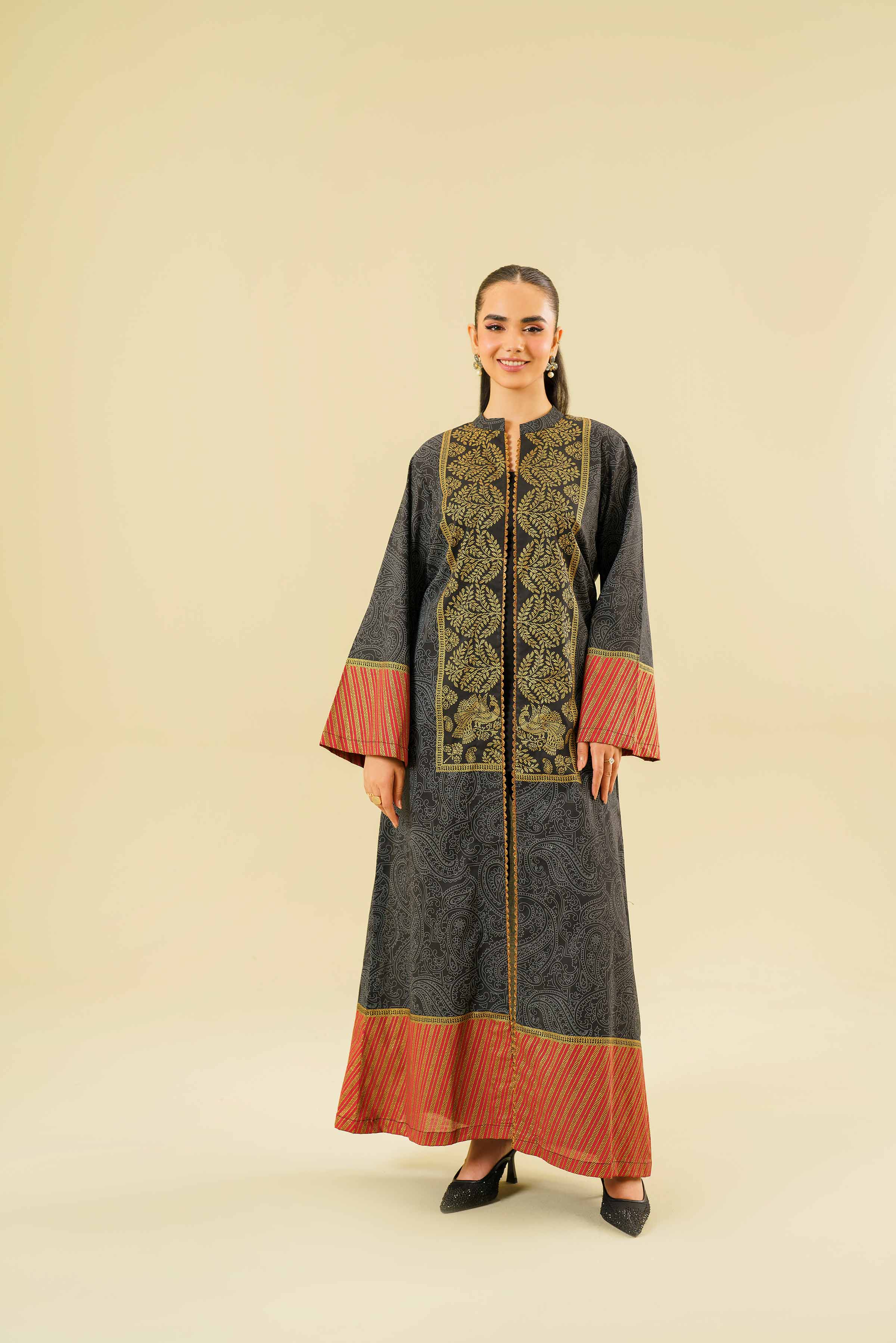 Printed Long Dress - FE24-60