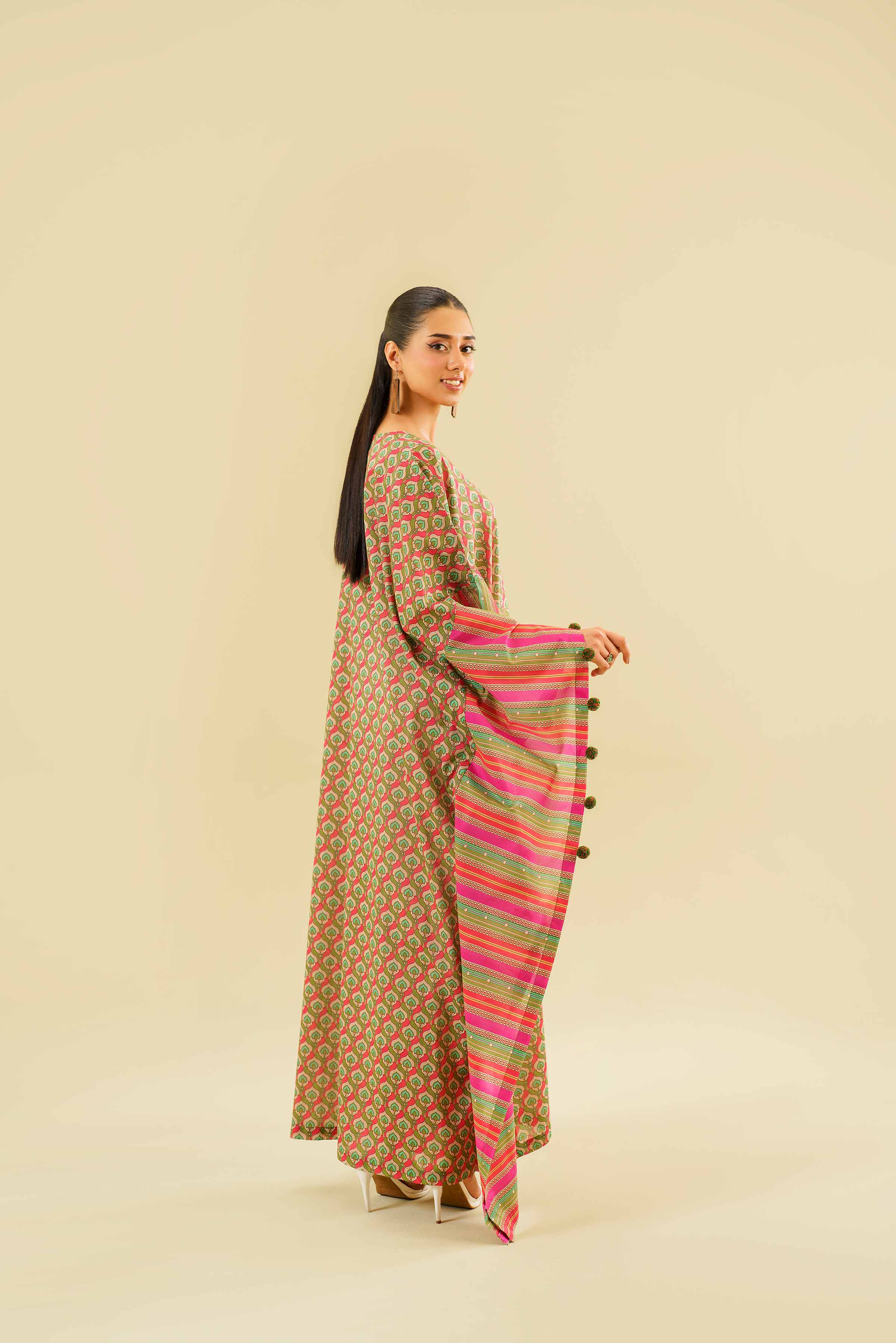 Printed Long Dress - FE24-63
