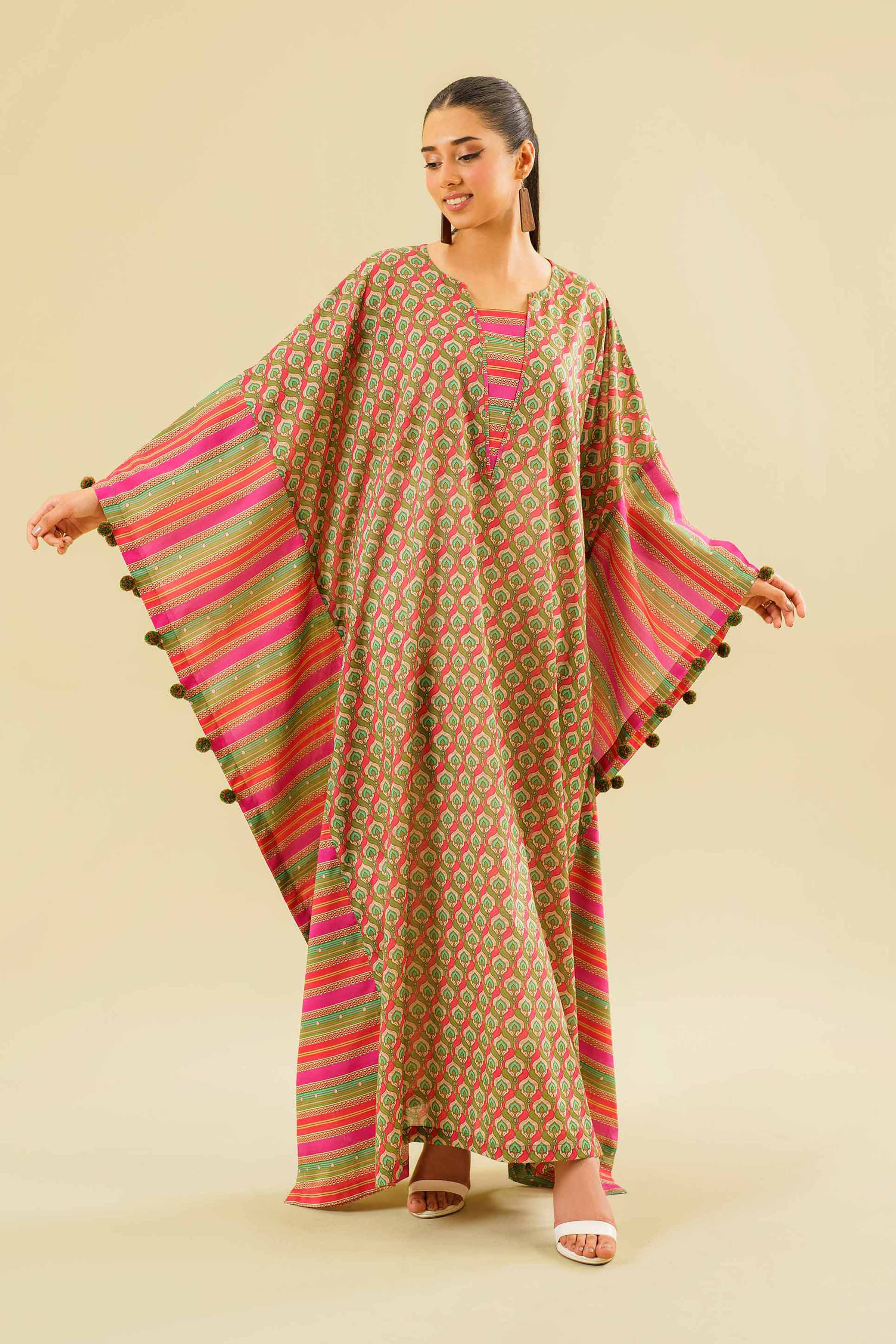 Printed Long Dress - FE24-63