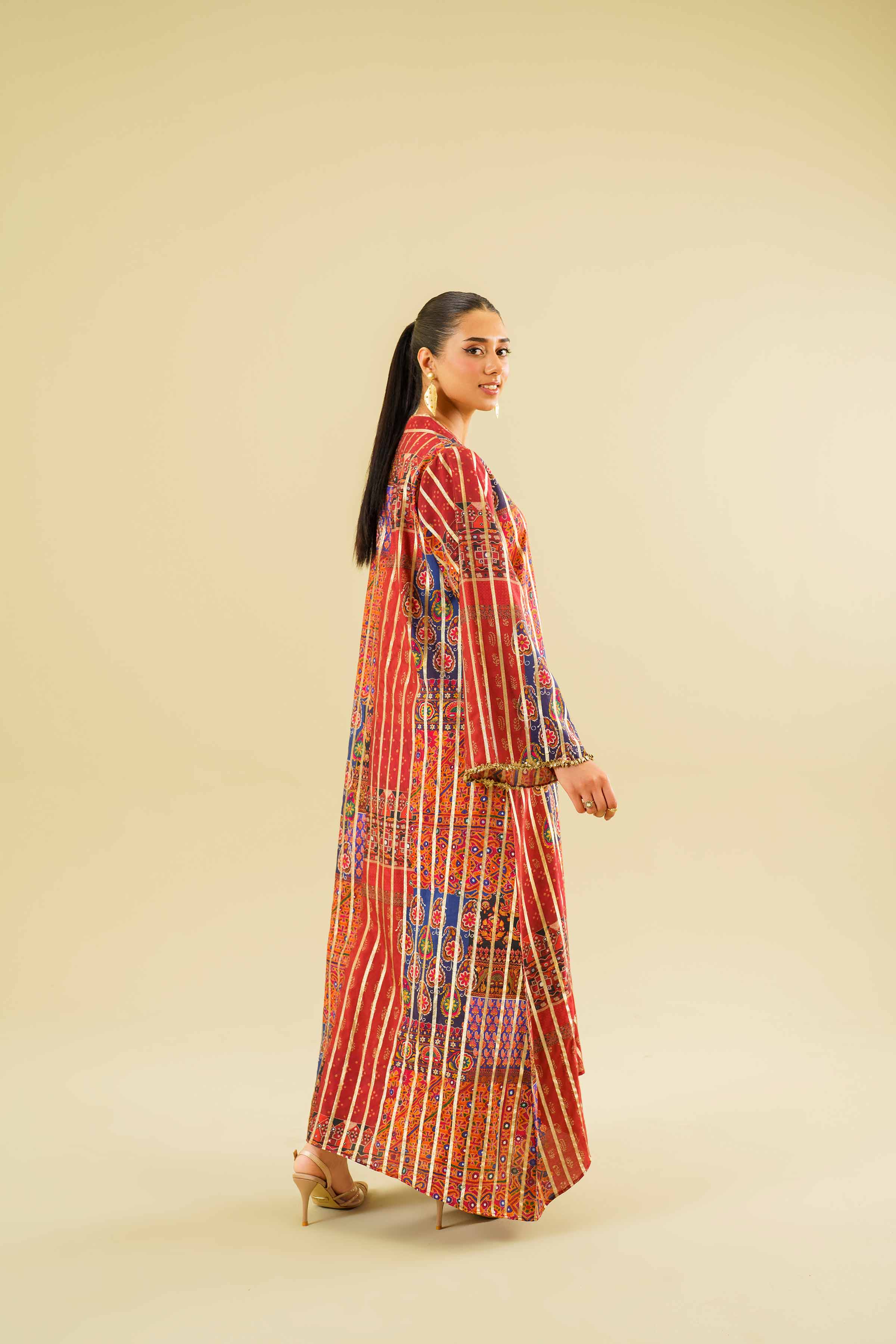 Printed Long Dress - FE24-64
