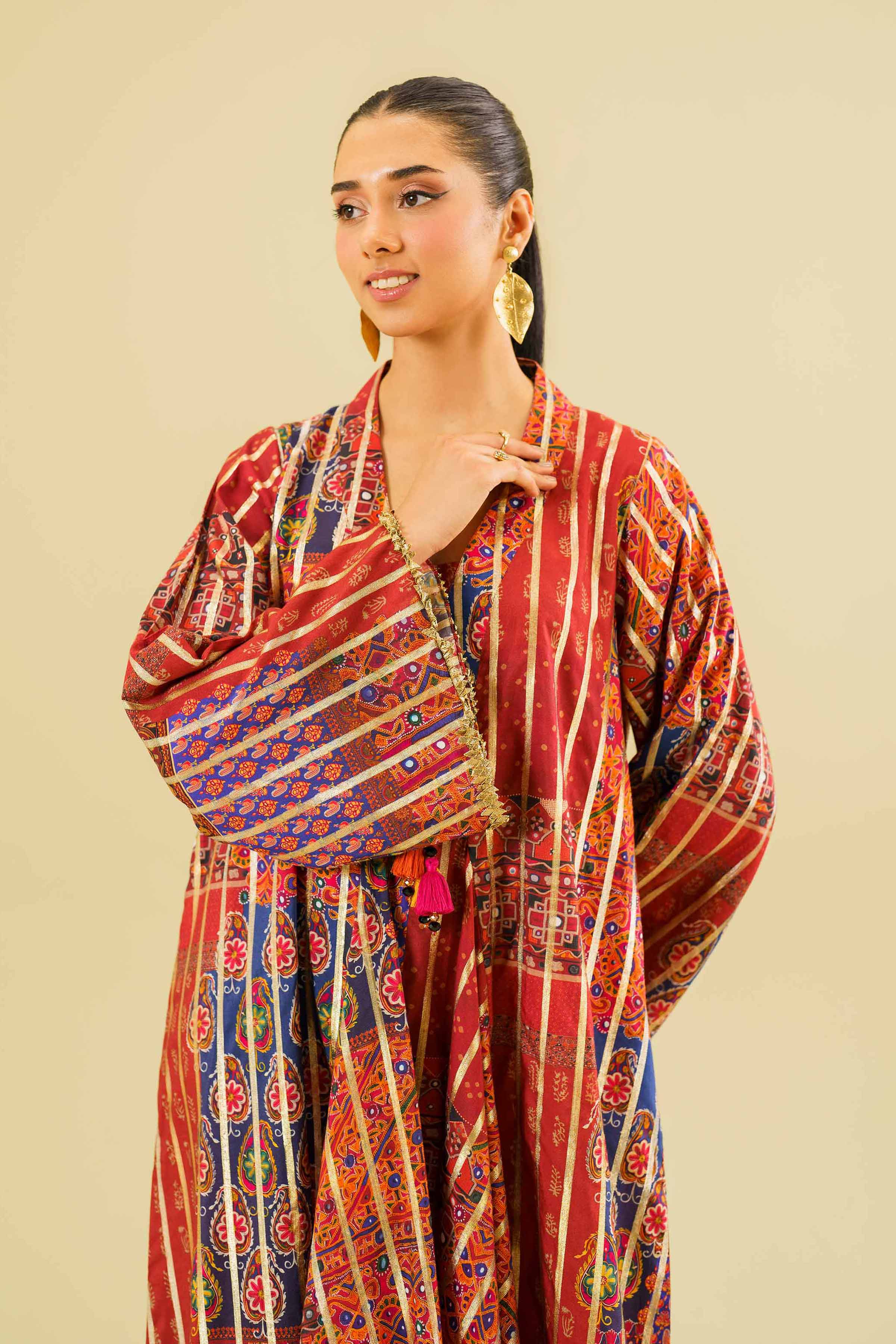 Printed Long Dress - FE24-64
