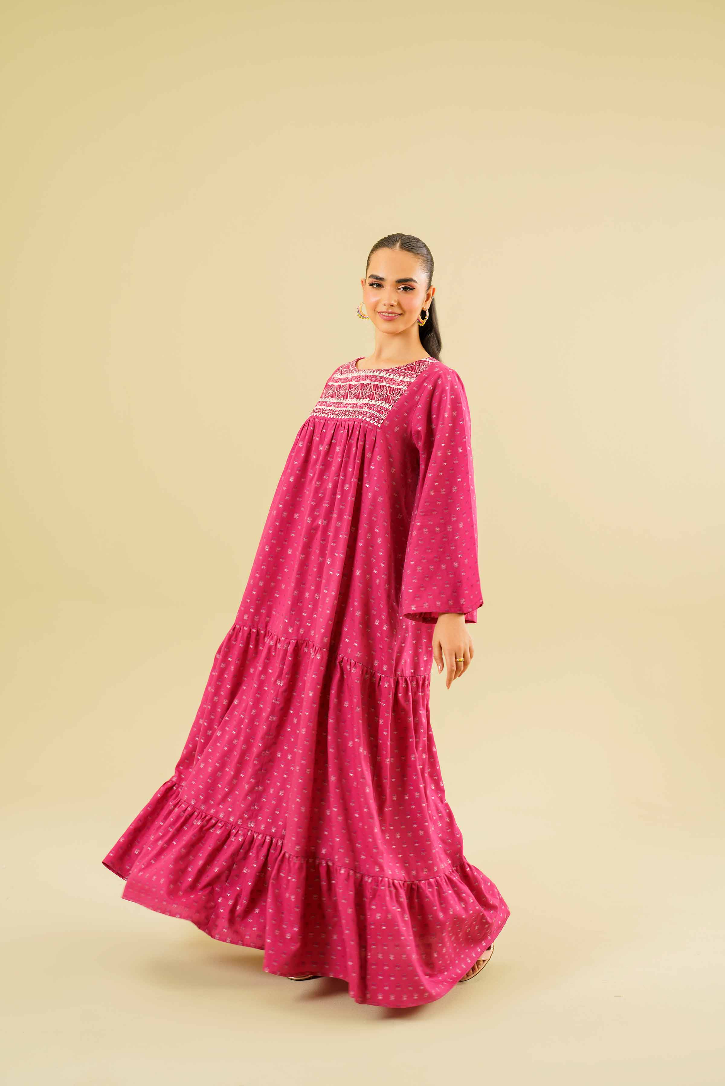 Embroidered Long Dress - FE24-69