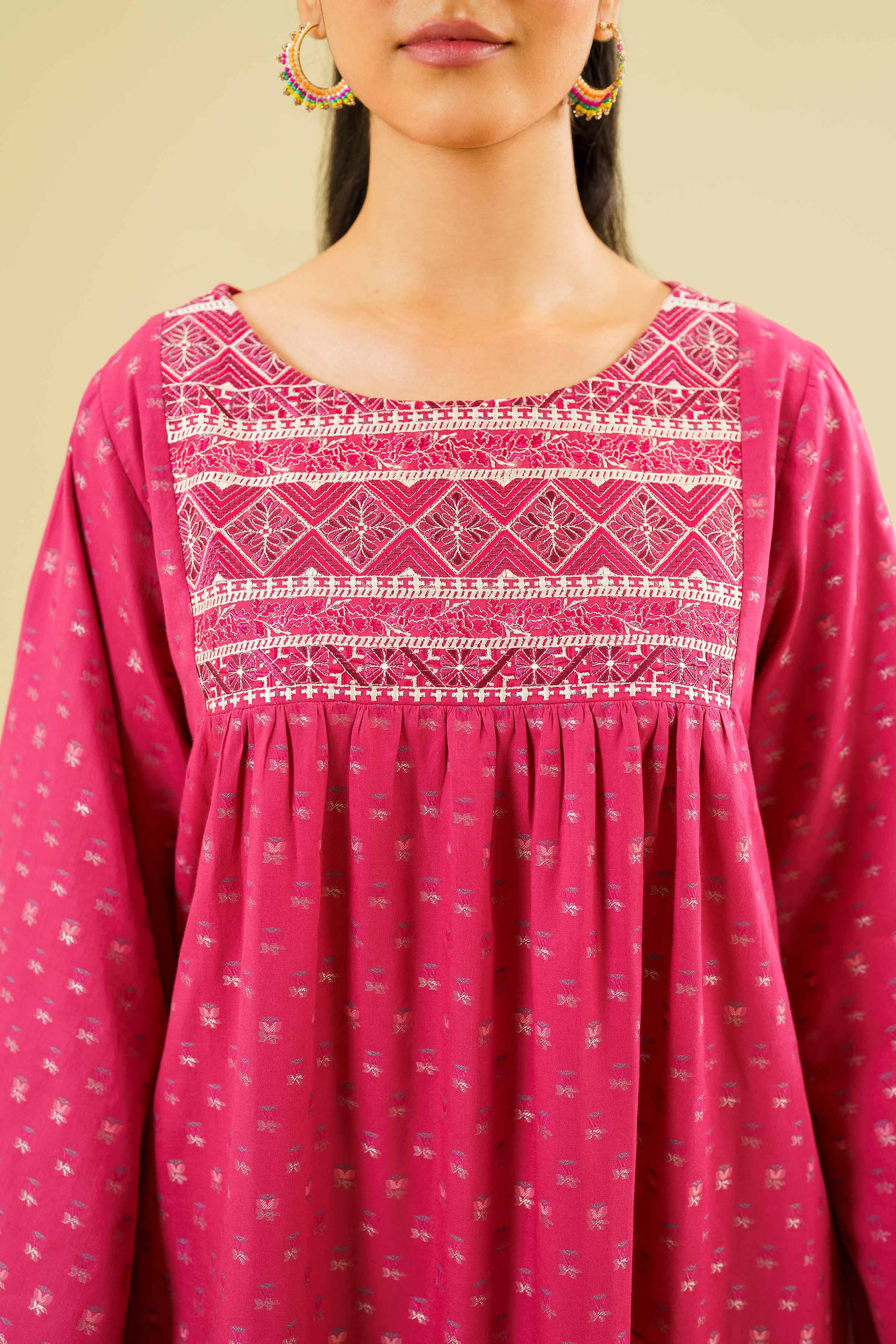 Embroidered Long Dress - FE24-69