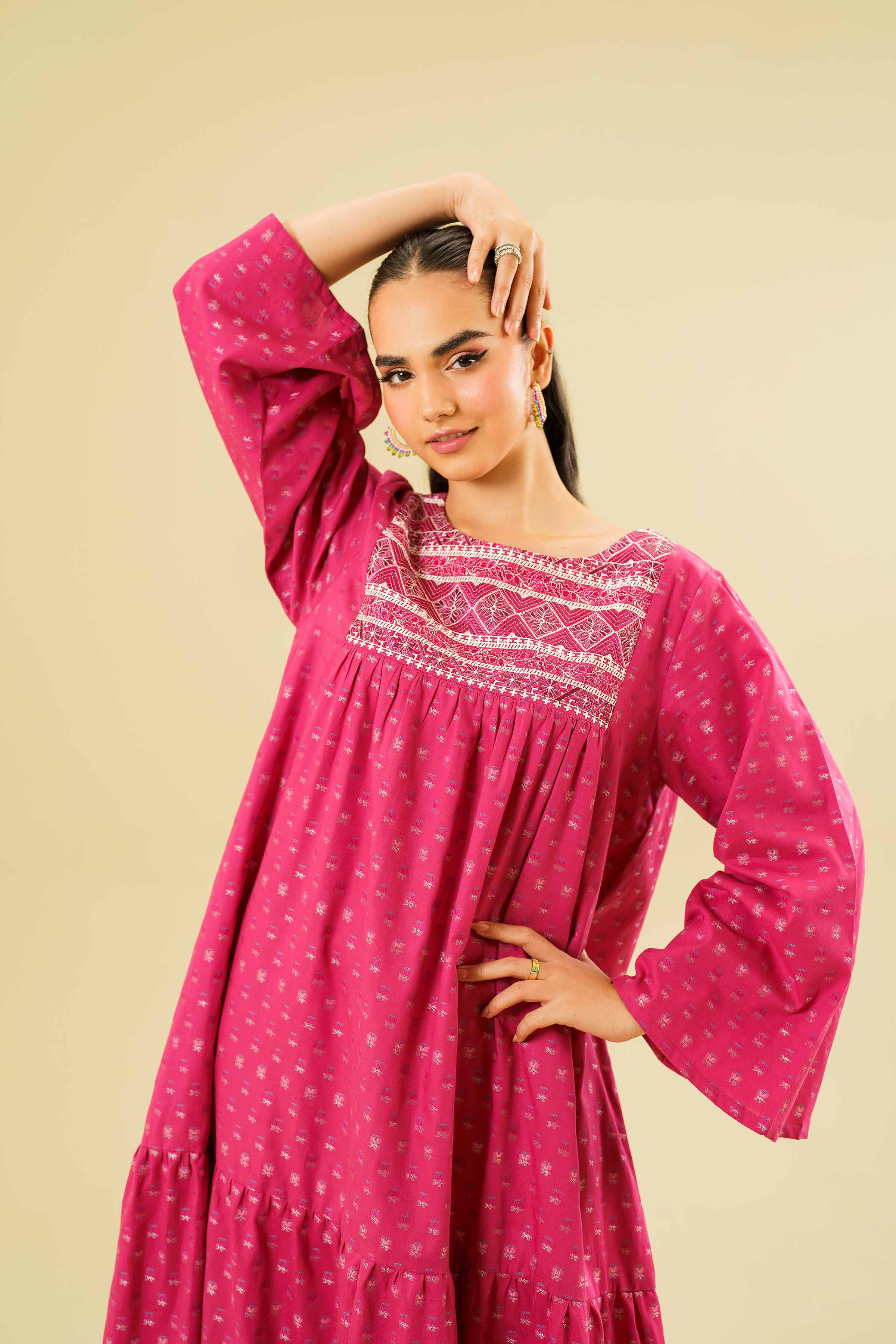 Embroidered Long Dress - FE24-69