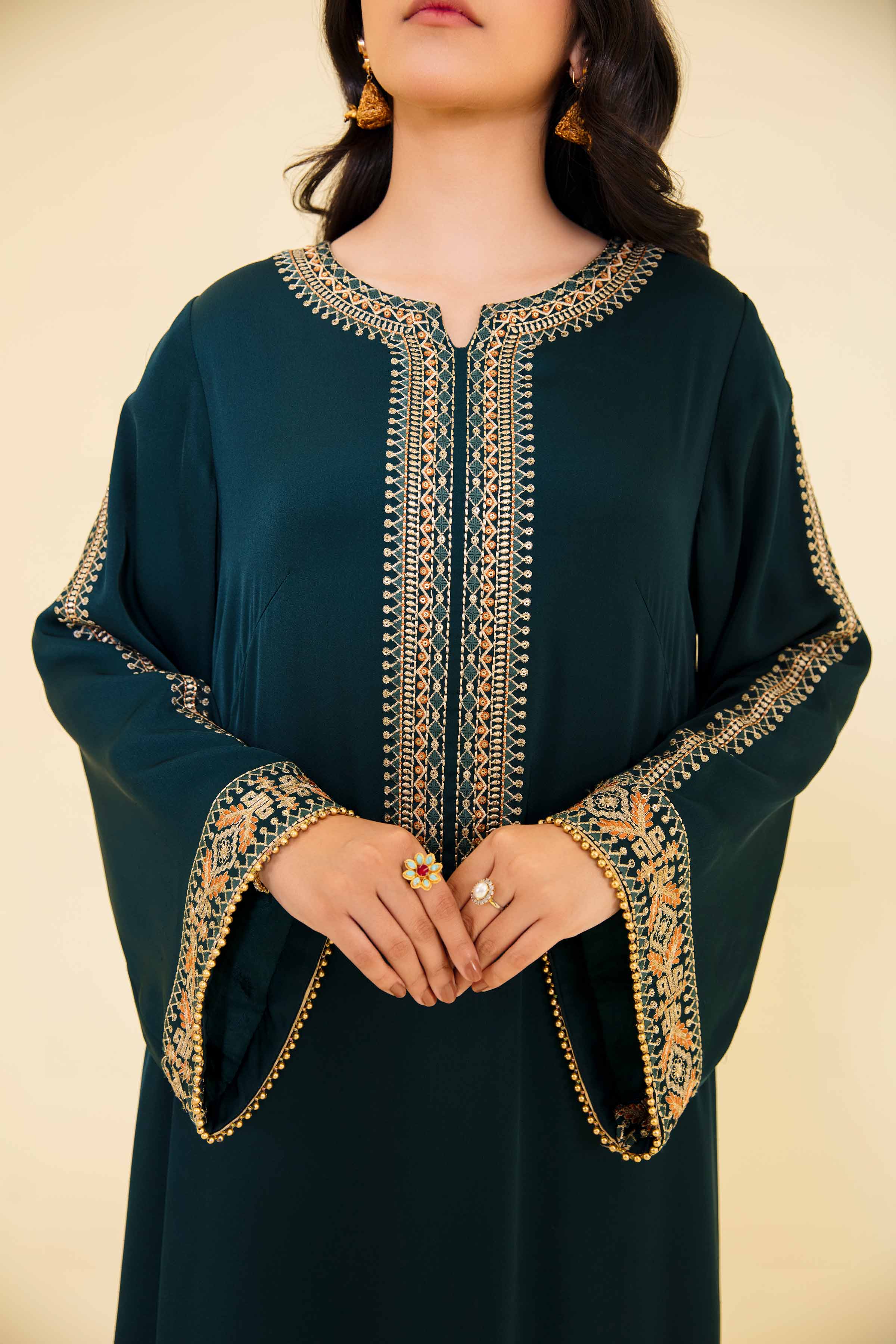 Embroidered Long Dress - FE24-71