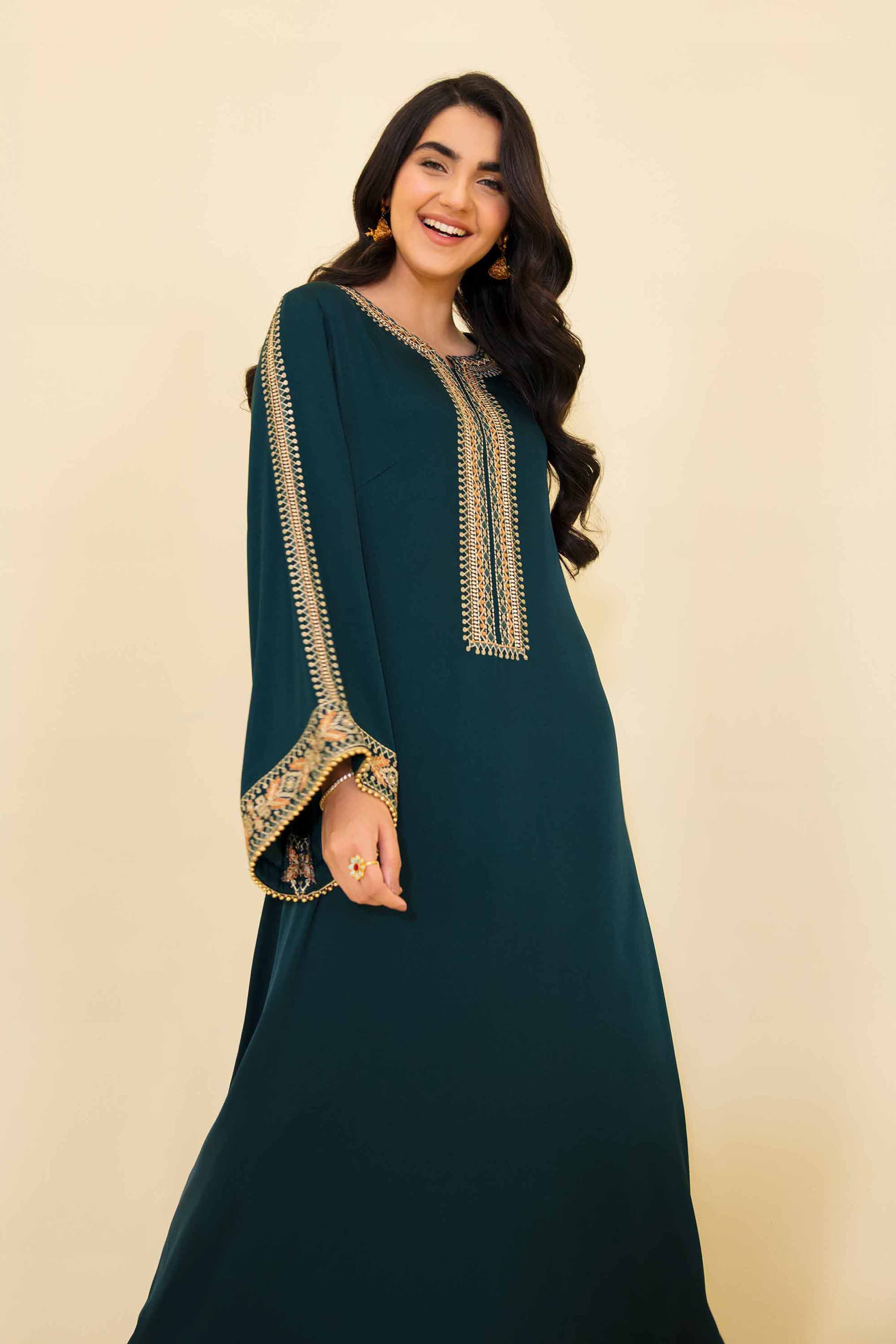 Embroidered Long Dress - FE24-71