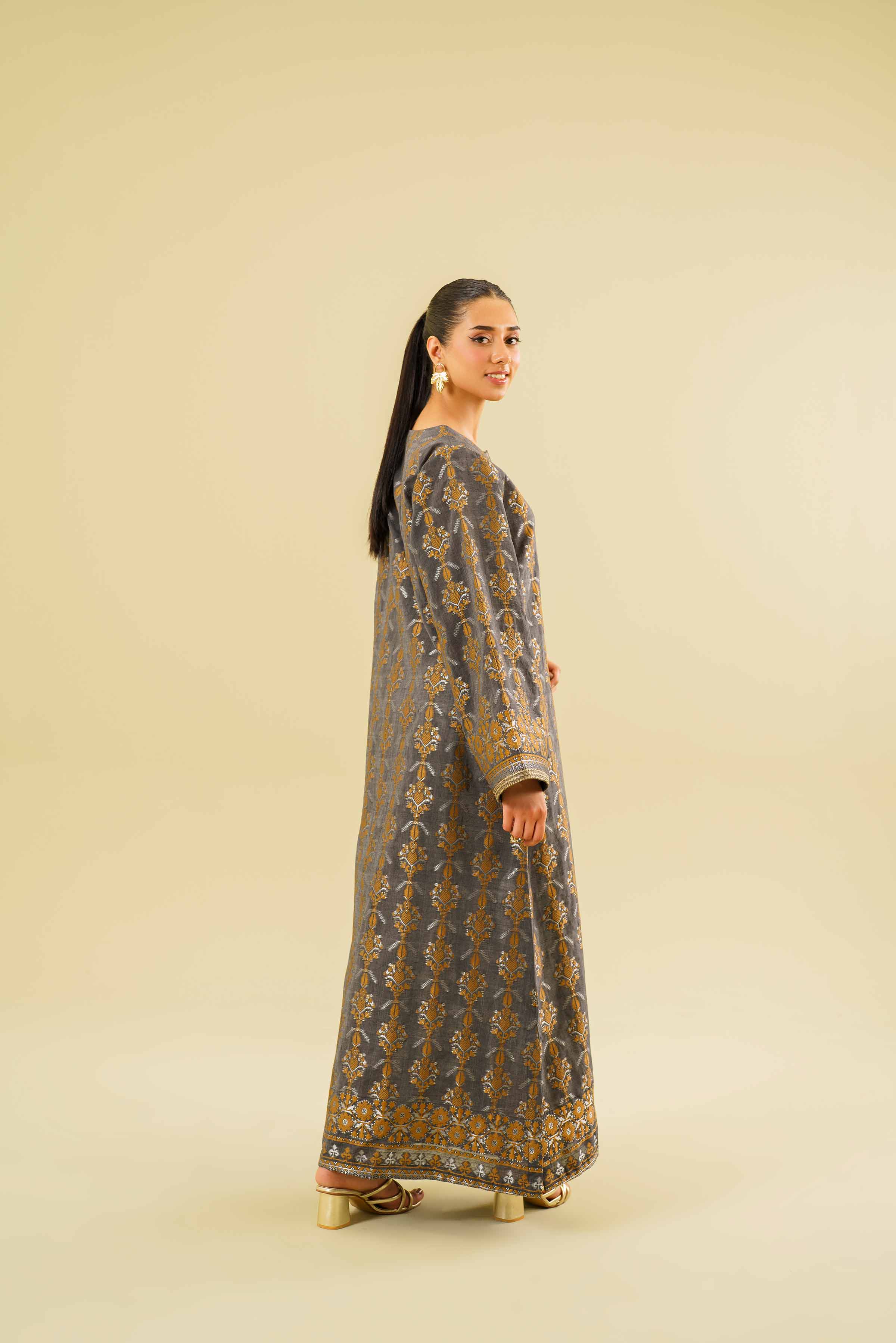 Printed Long Dress - FE24-78
