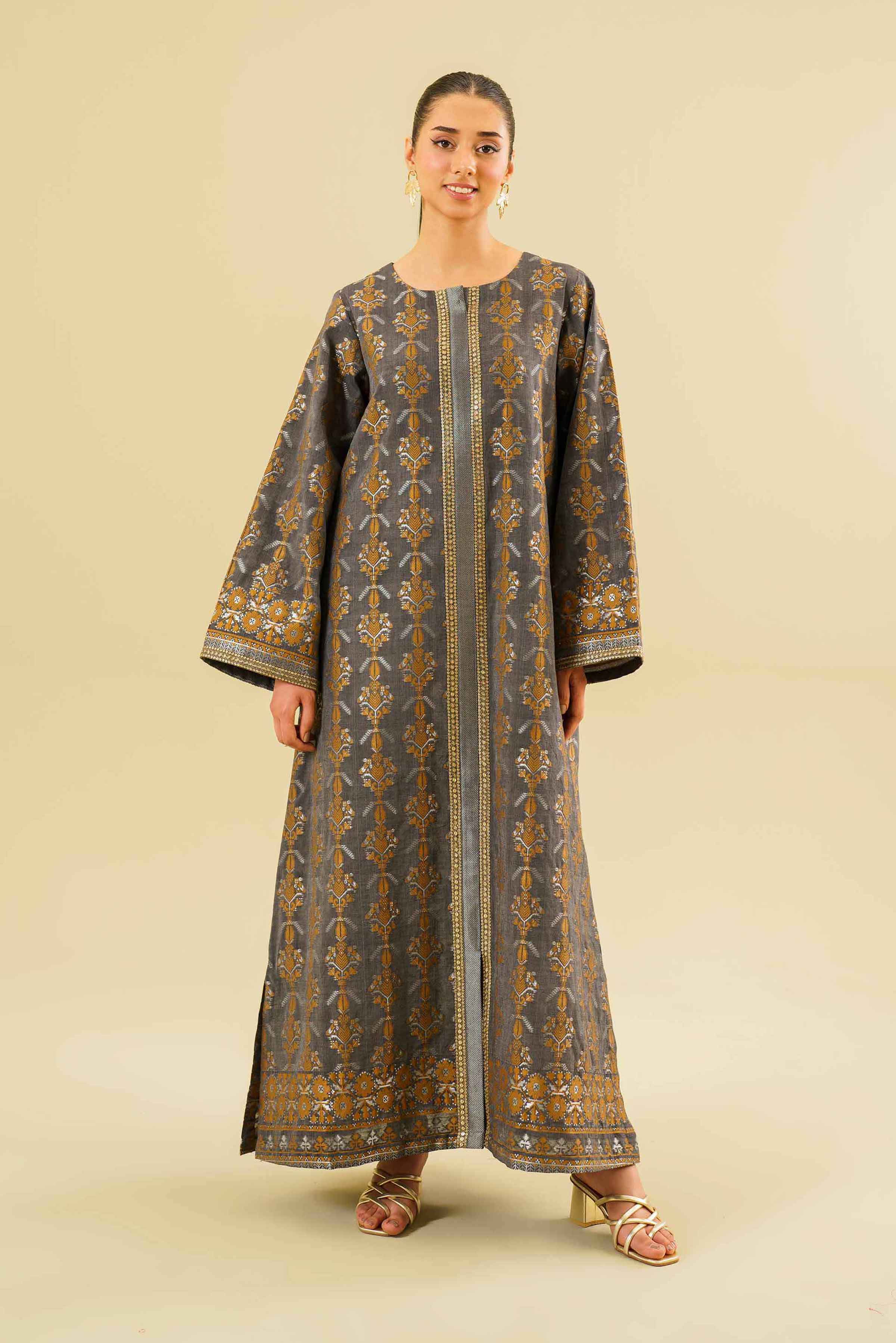 Printed Long Dress - FE24-78