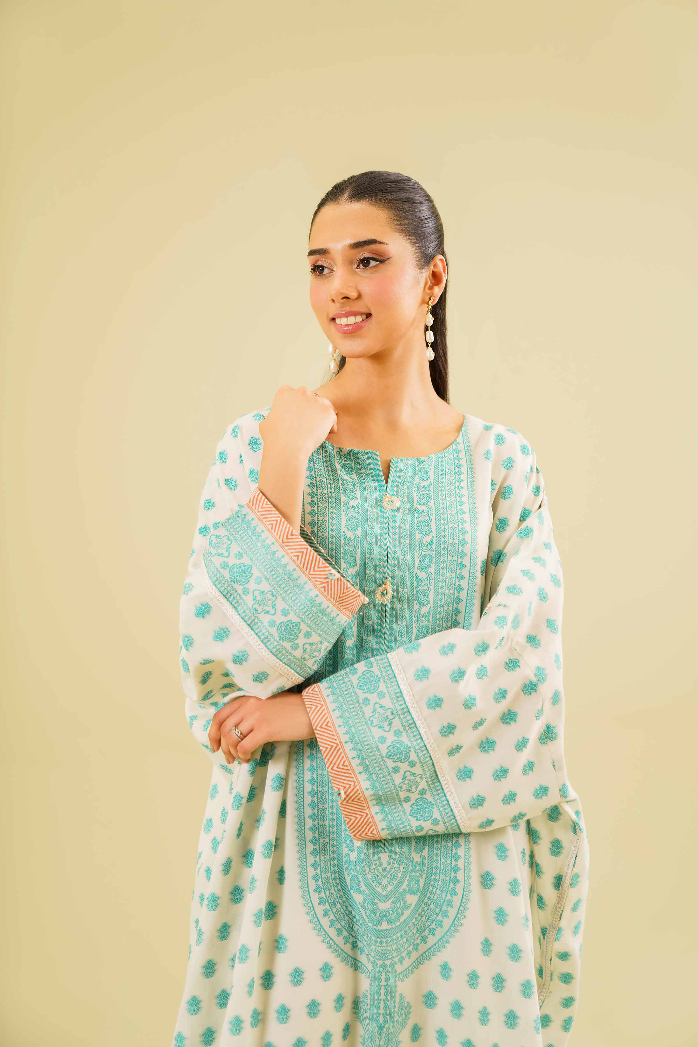 Printed Long Dress - FE24-80
