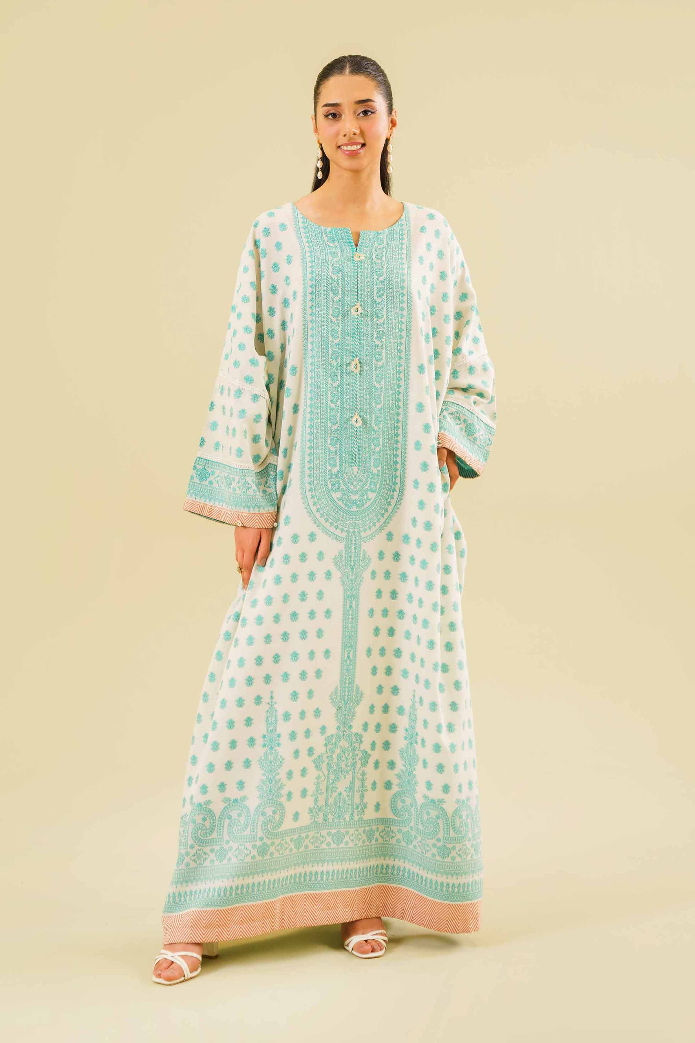 Printed Long Dress - FE24-80