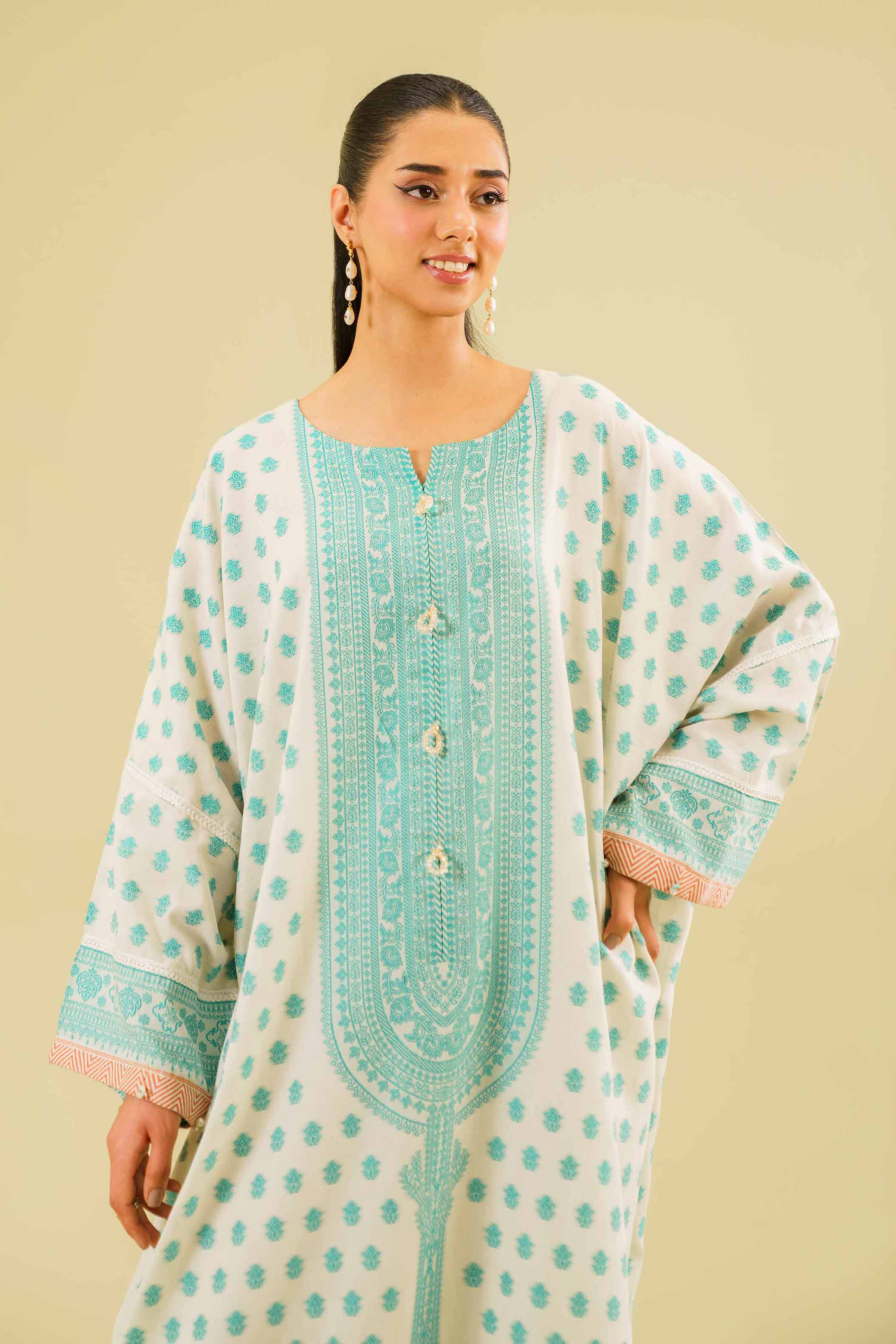 Printed Long Dress - FE24-80