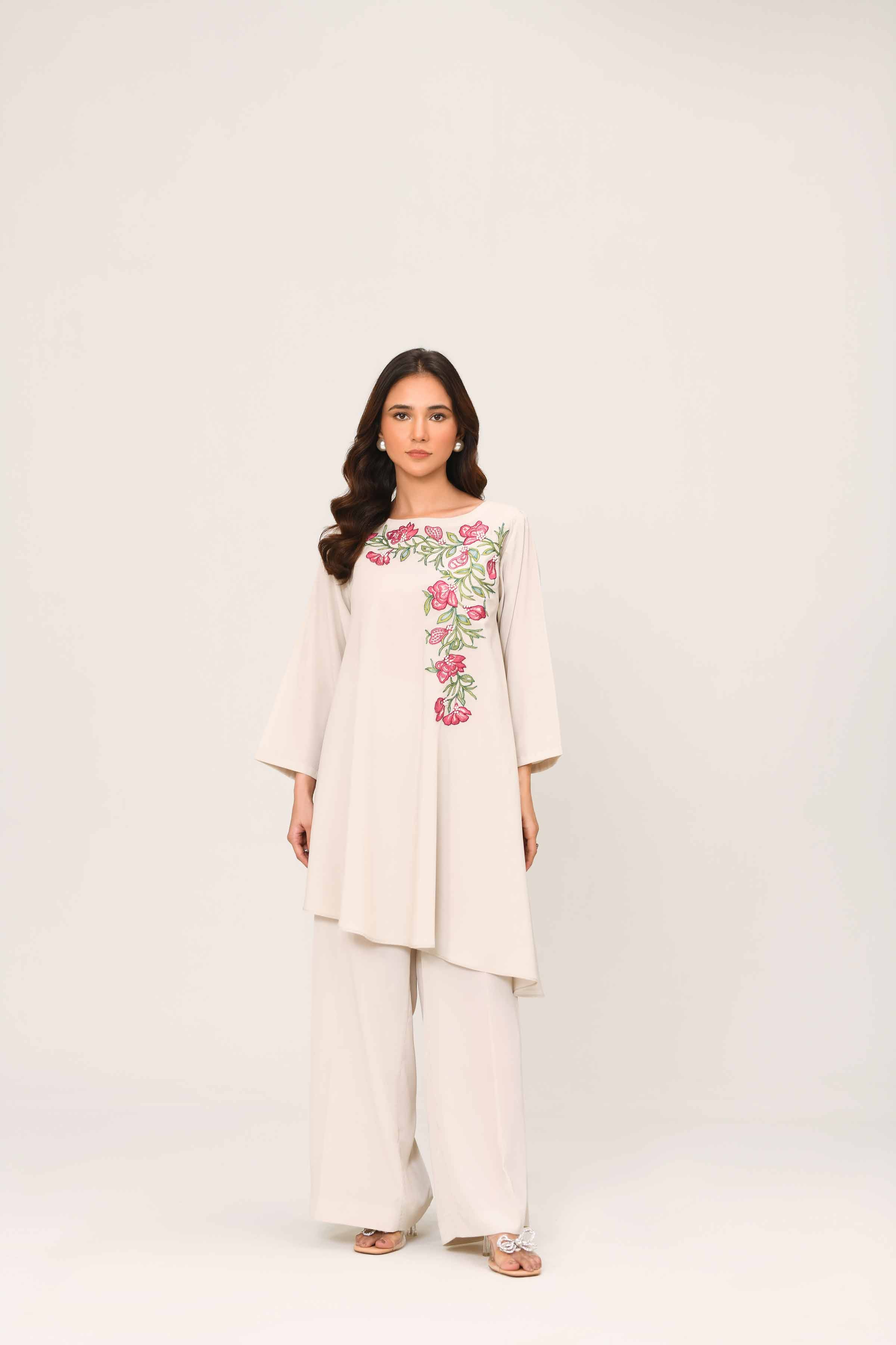 2 Piece - Embroidered Suit - FE25-09