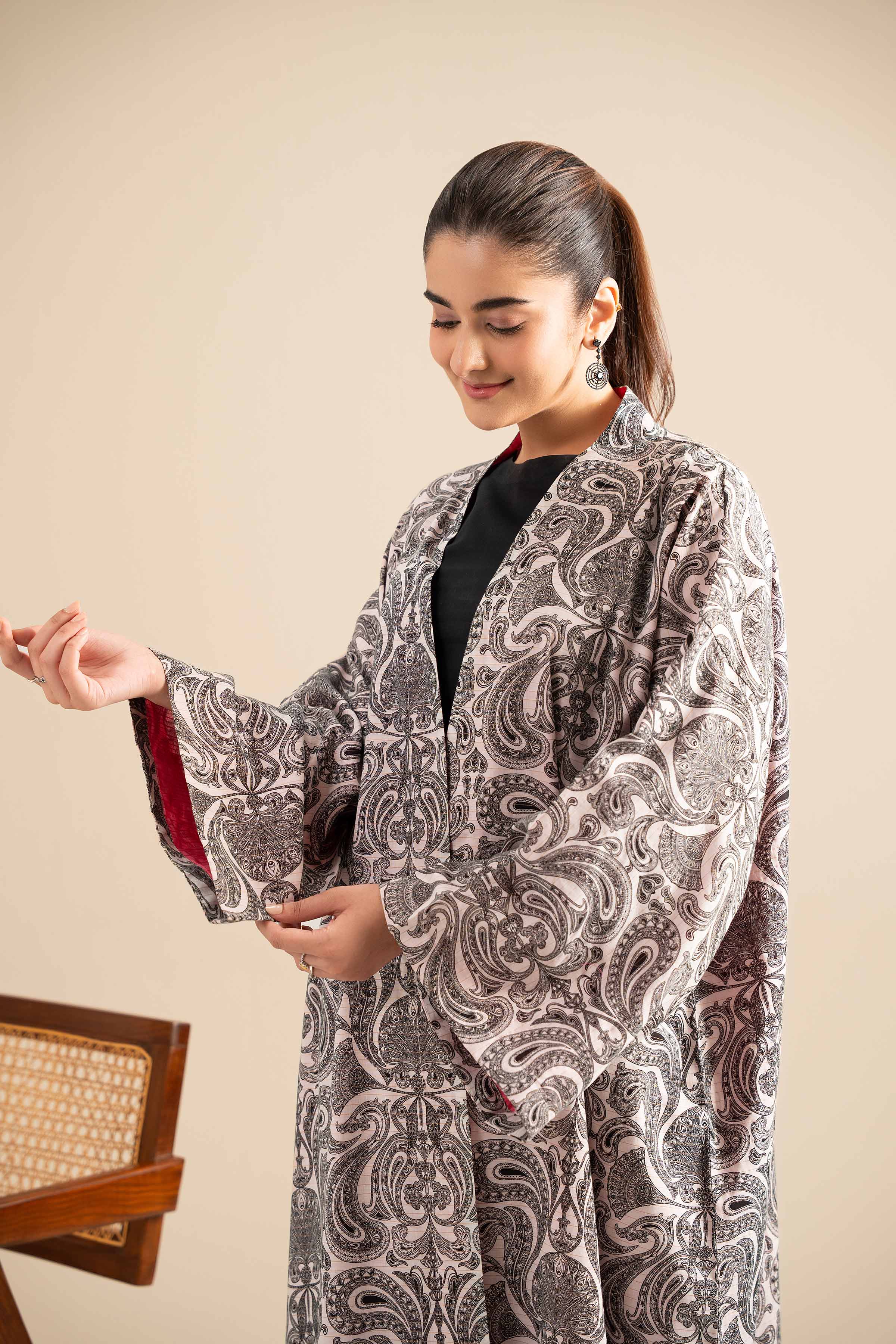 Printed Embroidered Gown - FE25-105 for Women - Pret Collection | Nishat | Shop Online