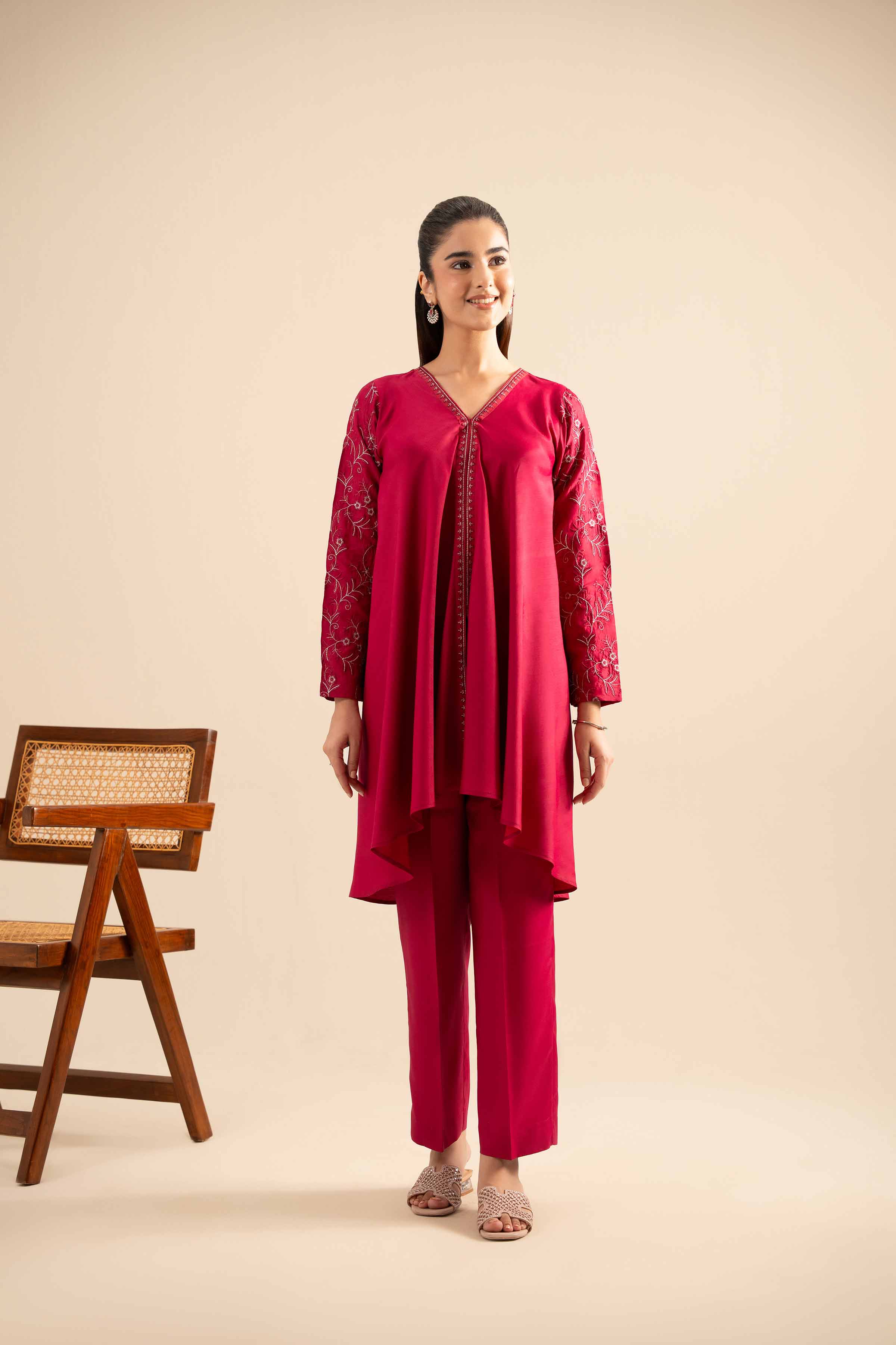 2 Piece - Embroidered Suit - FE25-25