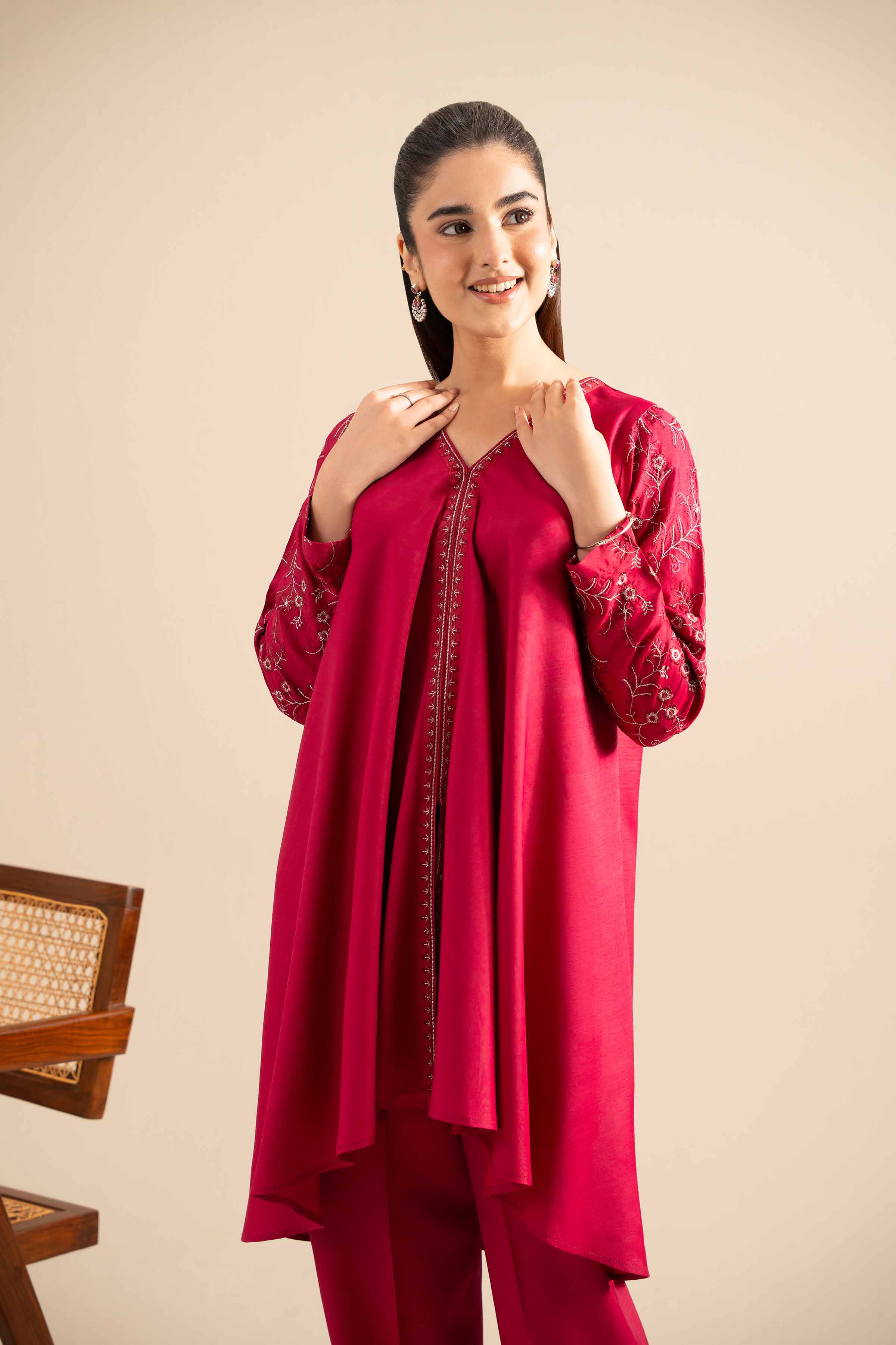 2 Piece - Embroidered Suit - FE25-25