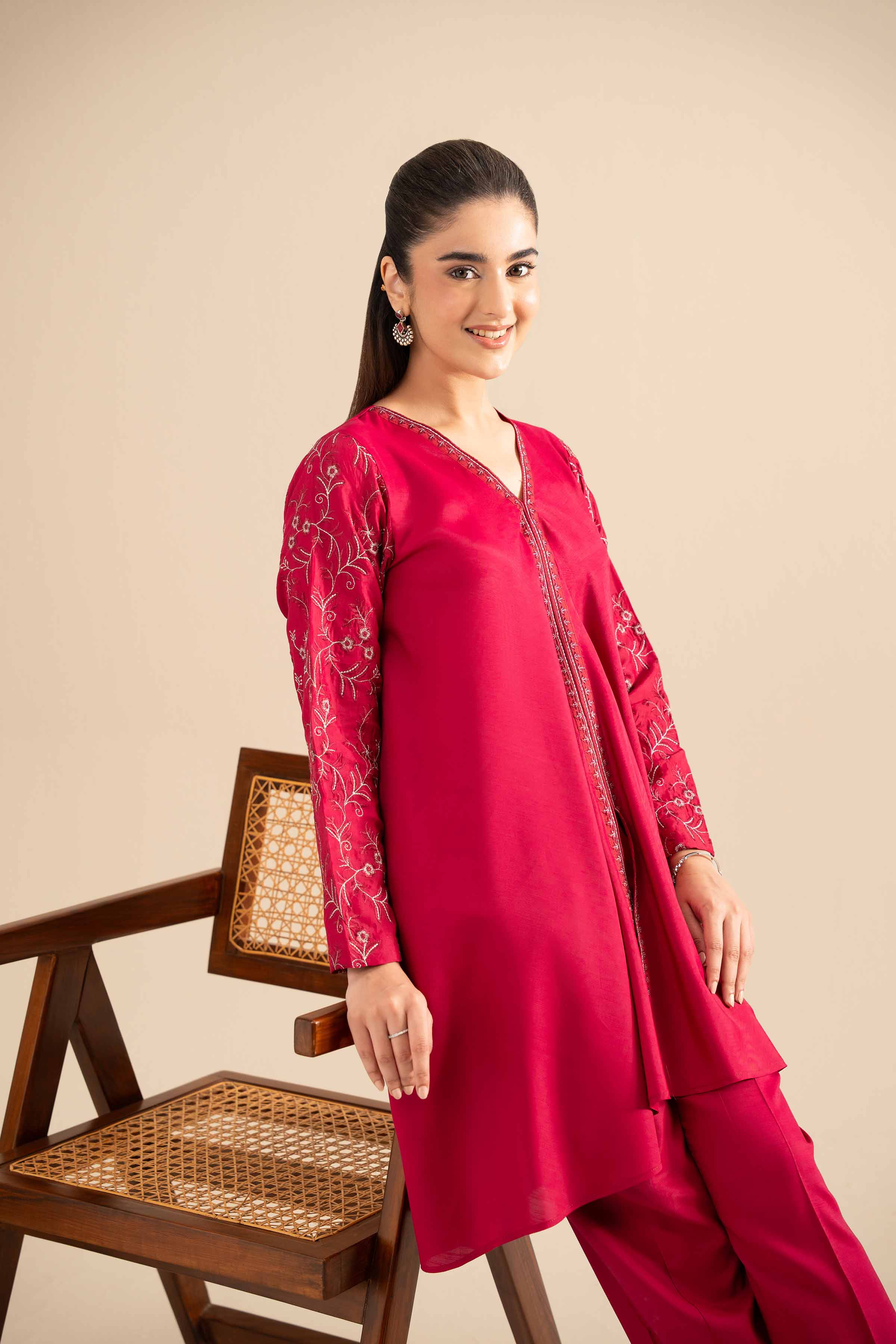 2 Piece - Embroidered Suit - FE25-25