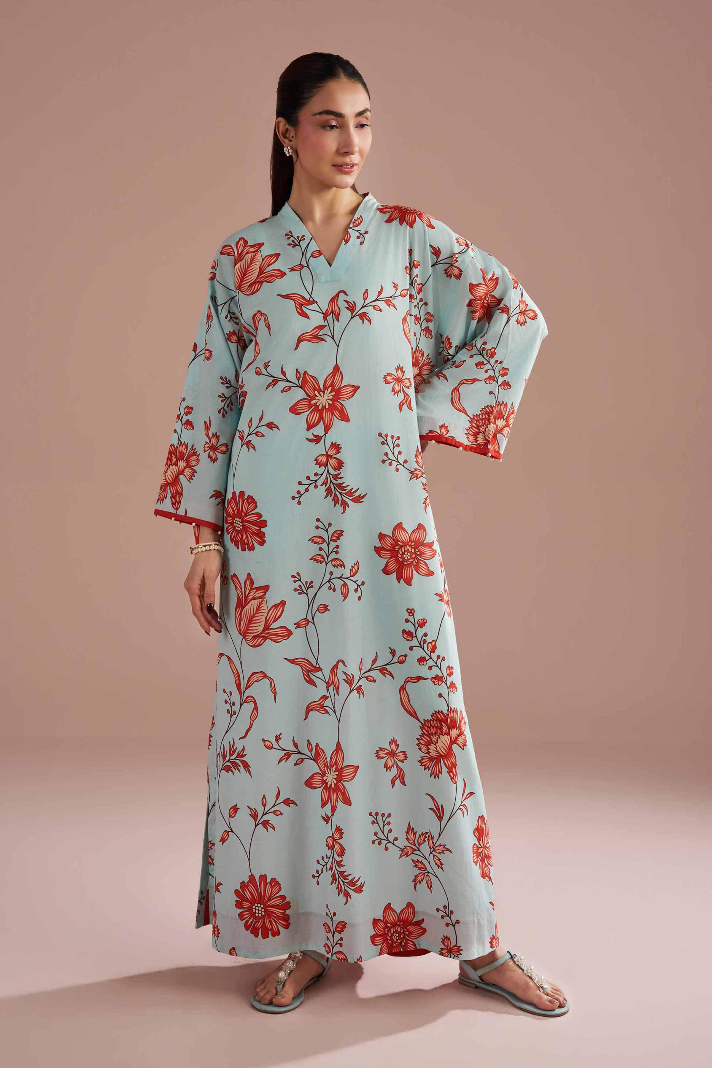 Printed Dress - FE26-26 for Women - Pret Collection | Nishat | Shop Online