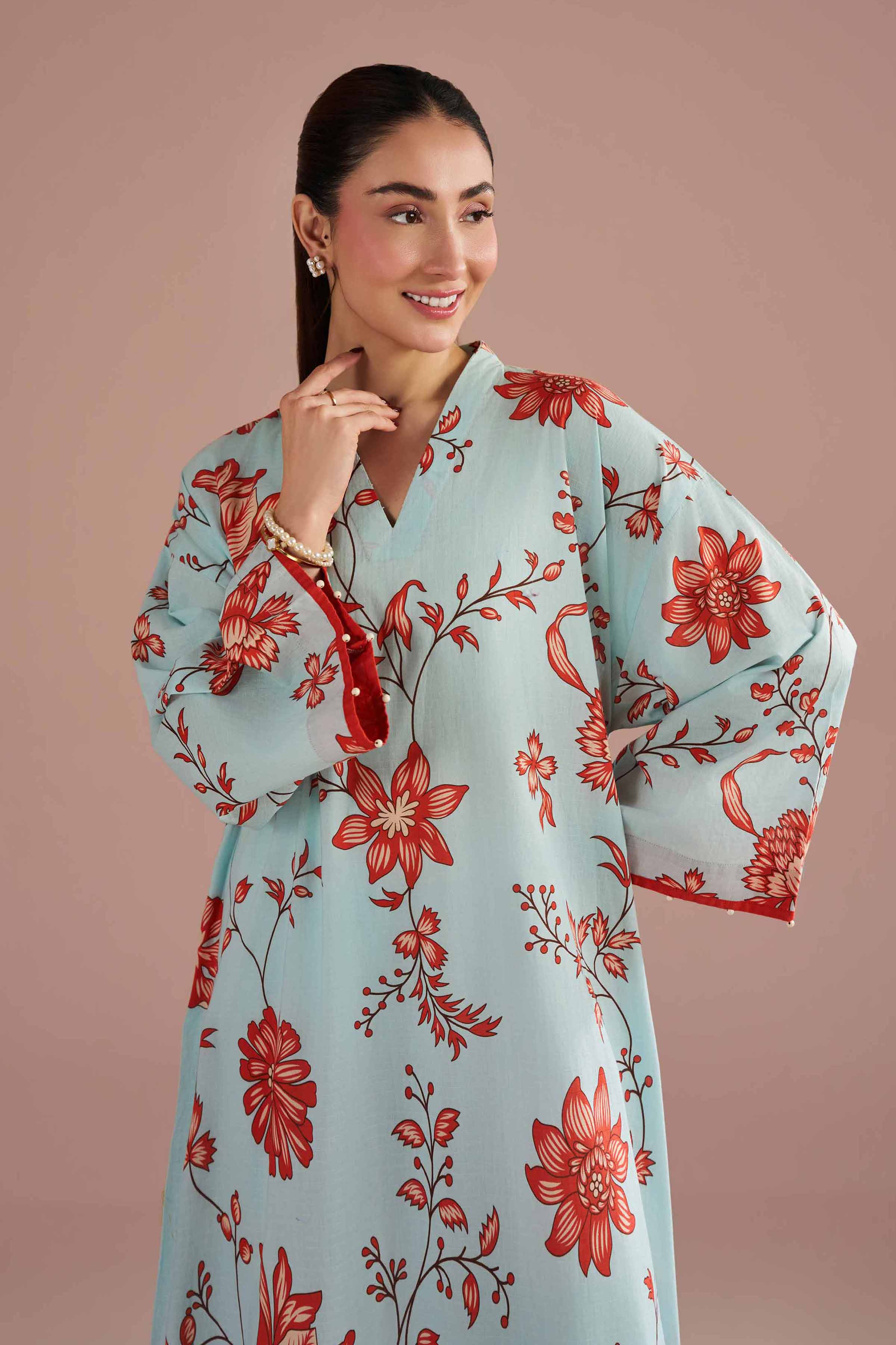Printed Dress - FE26-26 for Women - Pret Collection | Nishat | Shop Online