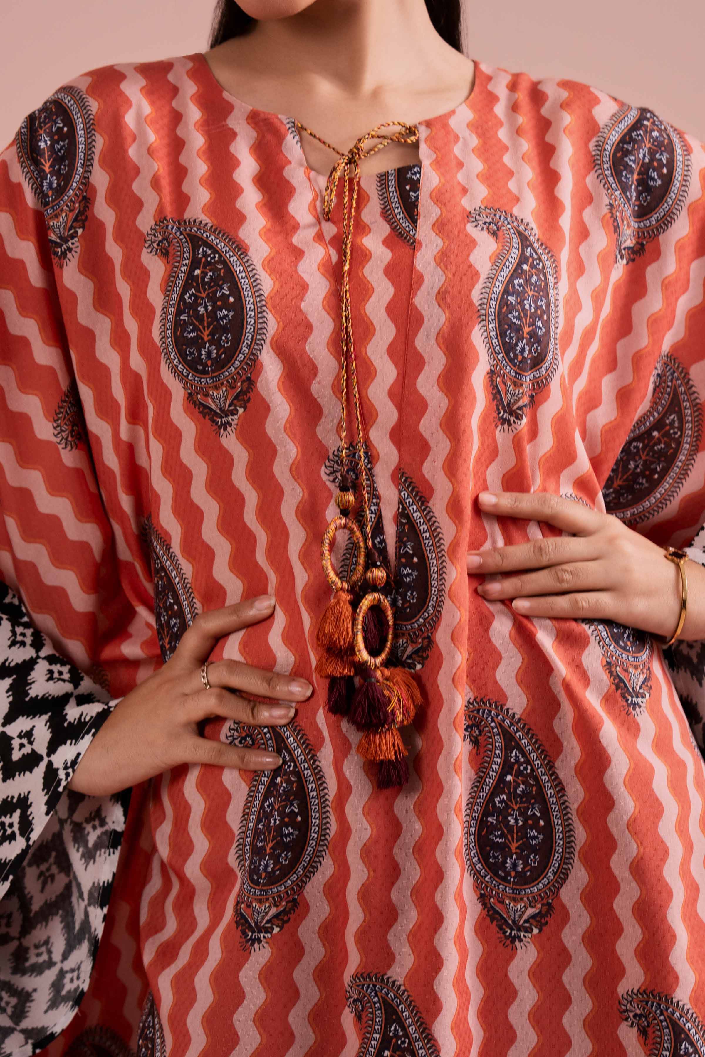 Printed Kaftan - FE26-33 for Women - Pret Collection | Nishat | Shop Online