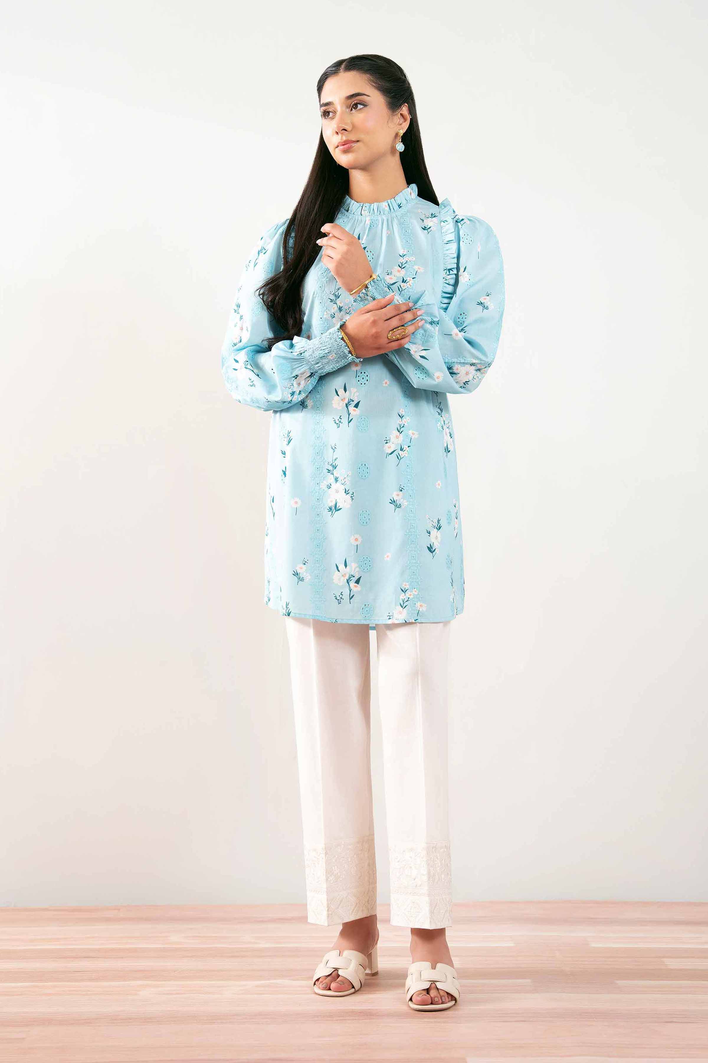 1 Piece - Printed Tunic -  FS25-28 - for Women - Pret Collection | Nishat | Shop Online