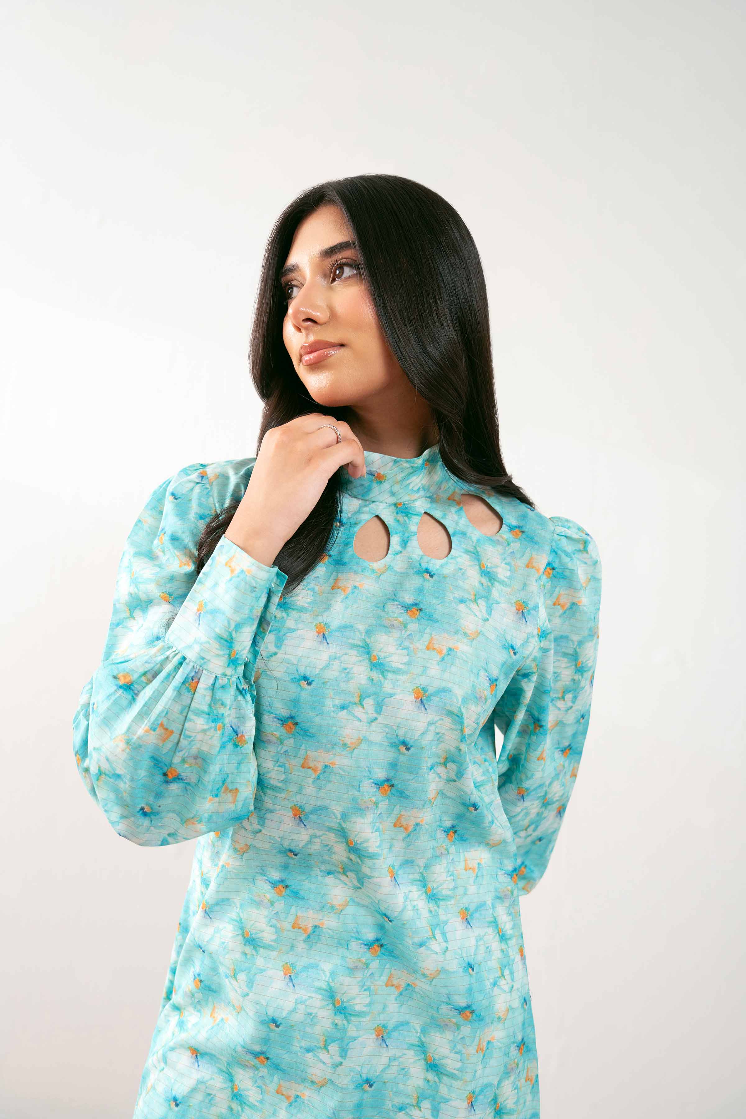 1 Piece - Printed Dress -  FS25-33 - for Women - Pret Collection | Nishat | Shop Online